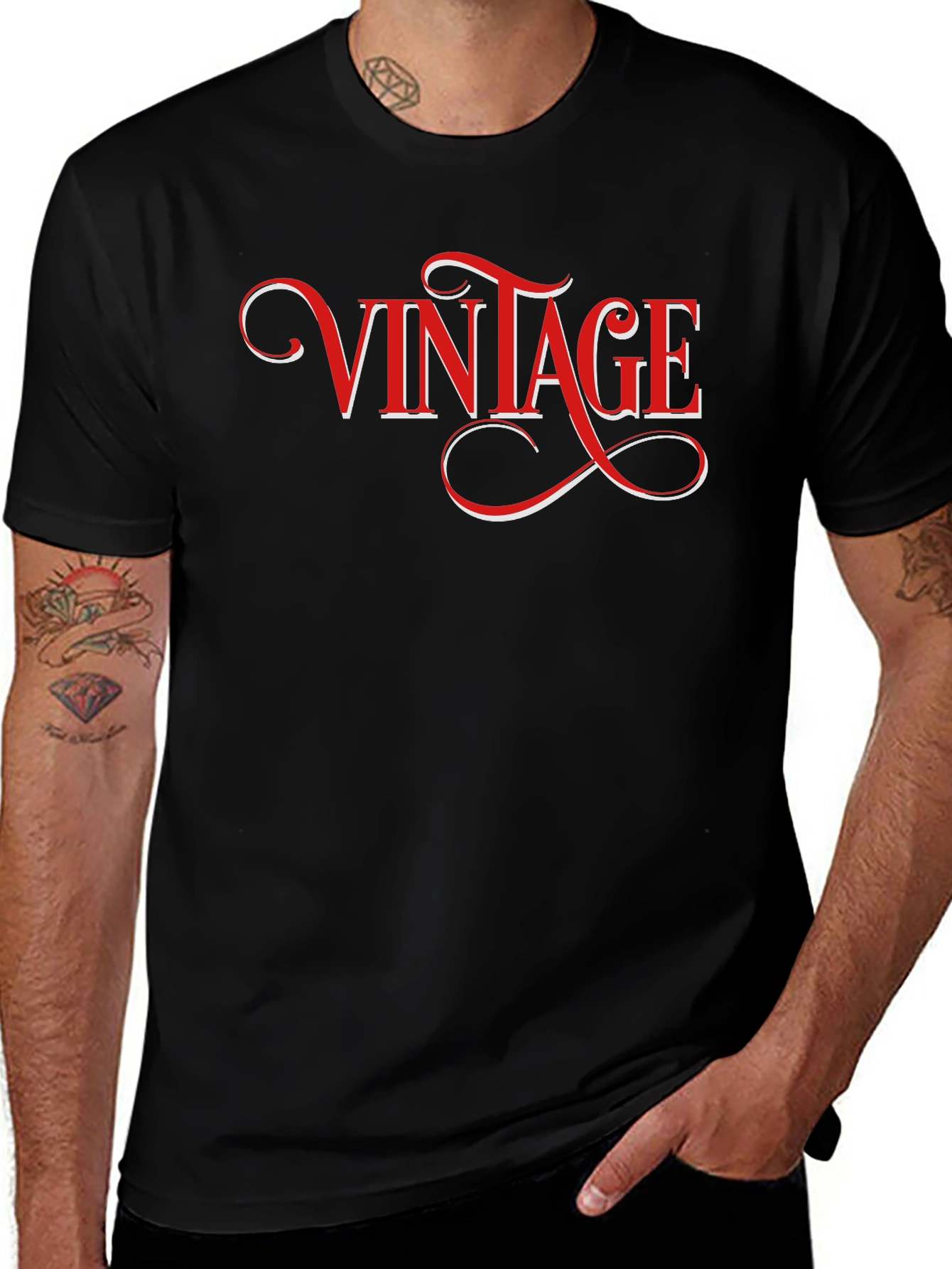 Variant 7 of Vintage Style Graphic T-Shirt - Classic Design