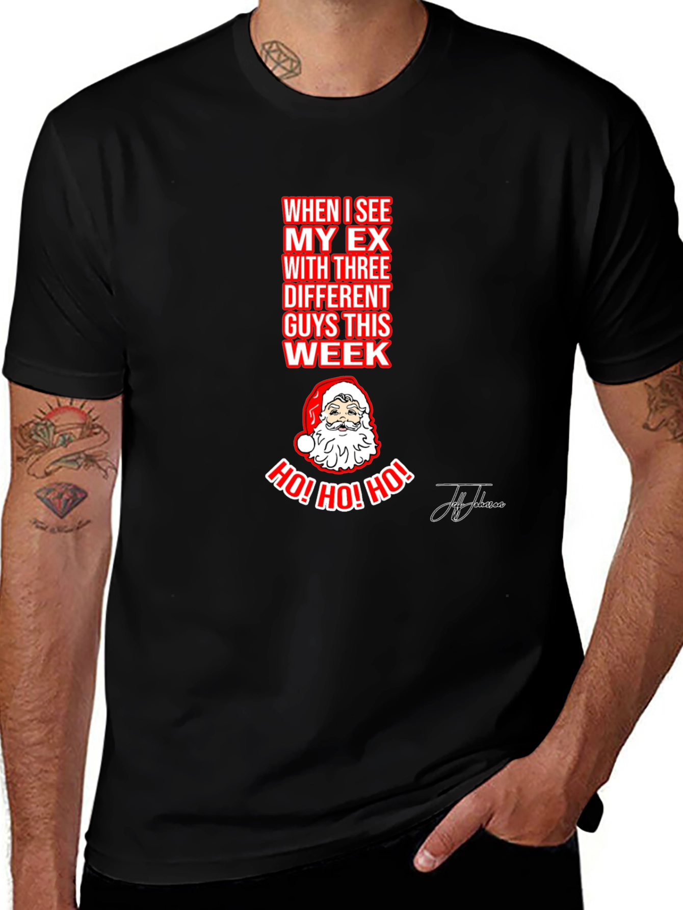 Ho! Ho! Ho! Funny Santa T-Shirt