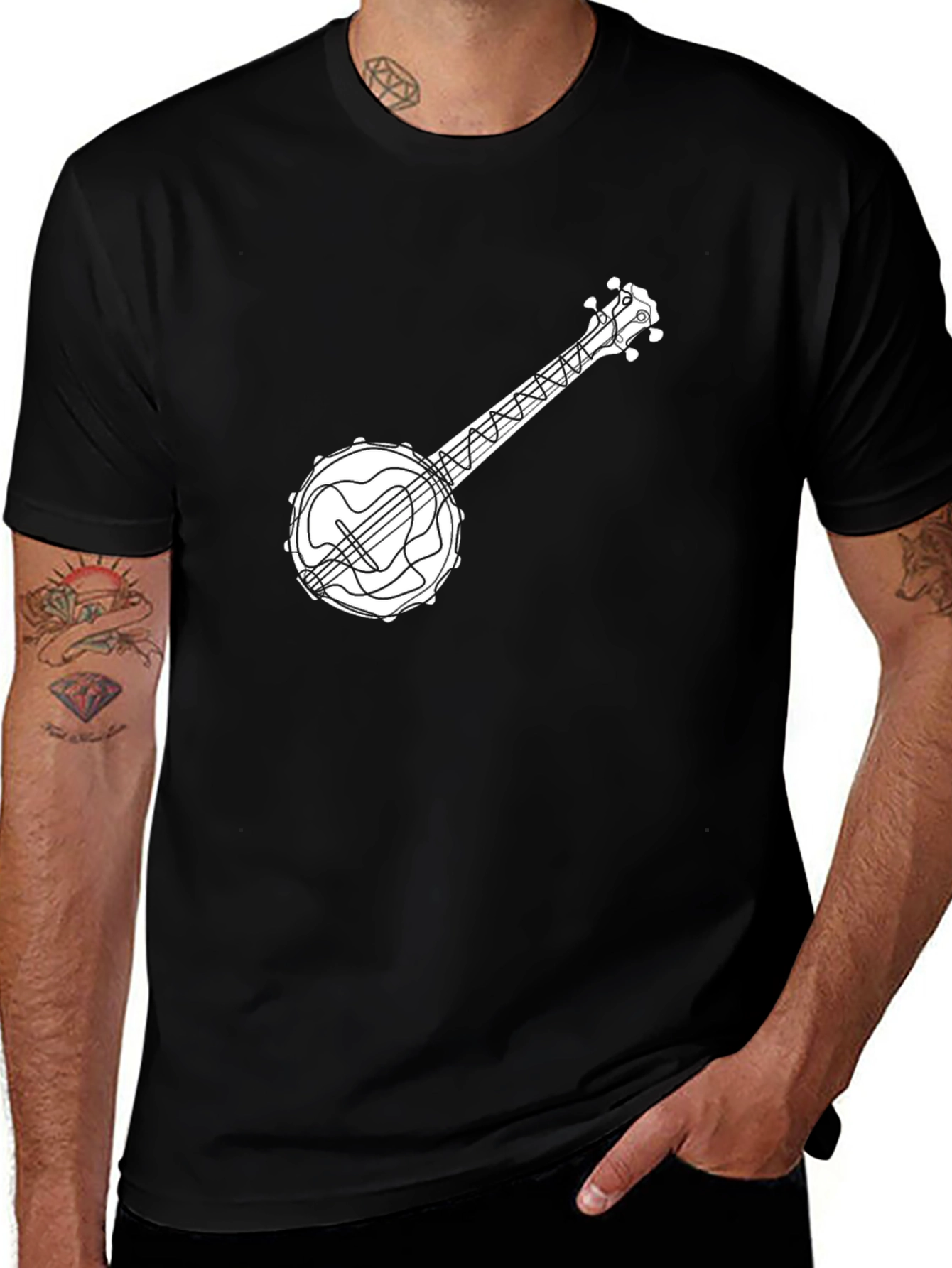 Variant 27 of Banjo Graphic Tee - Music Lover's T-Shirt