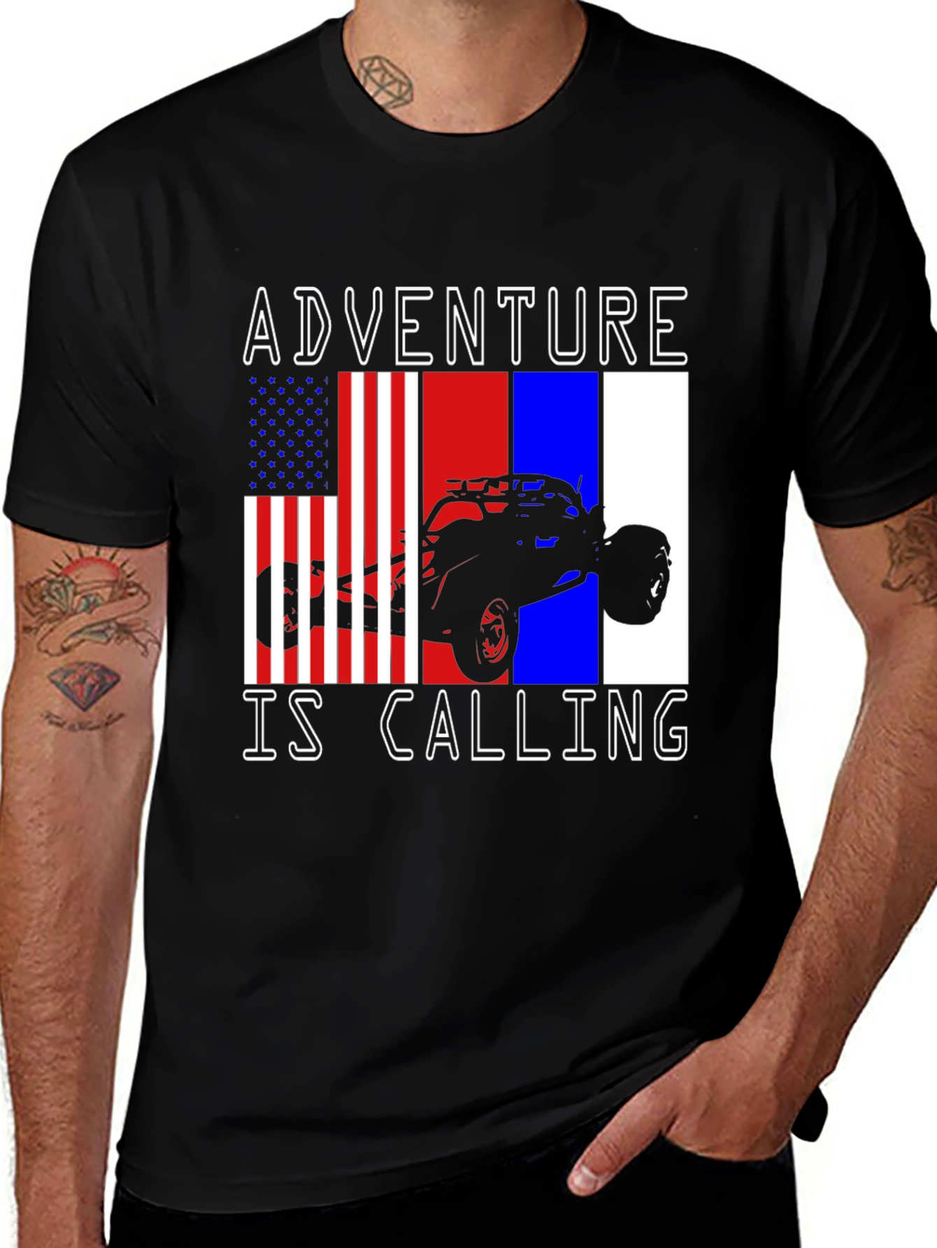 Adventure Is Calling T-Shirt - Off-Road Vehicle Graphic