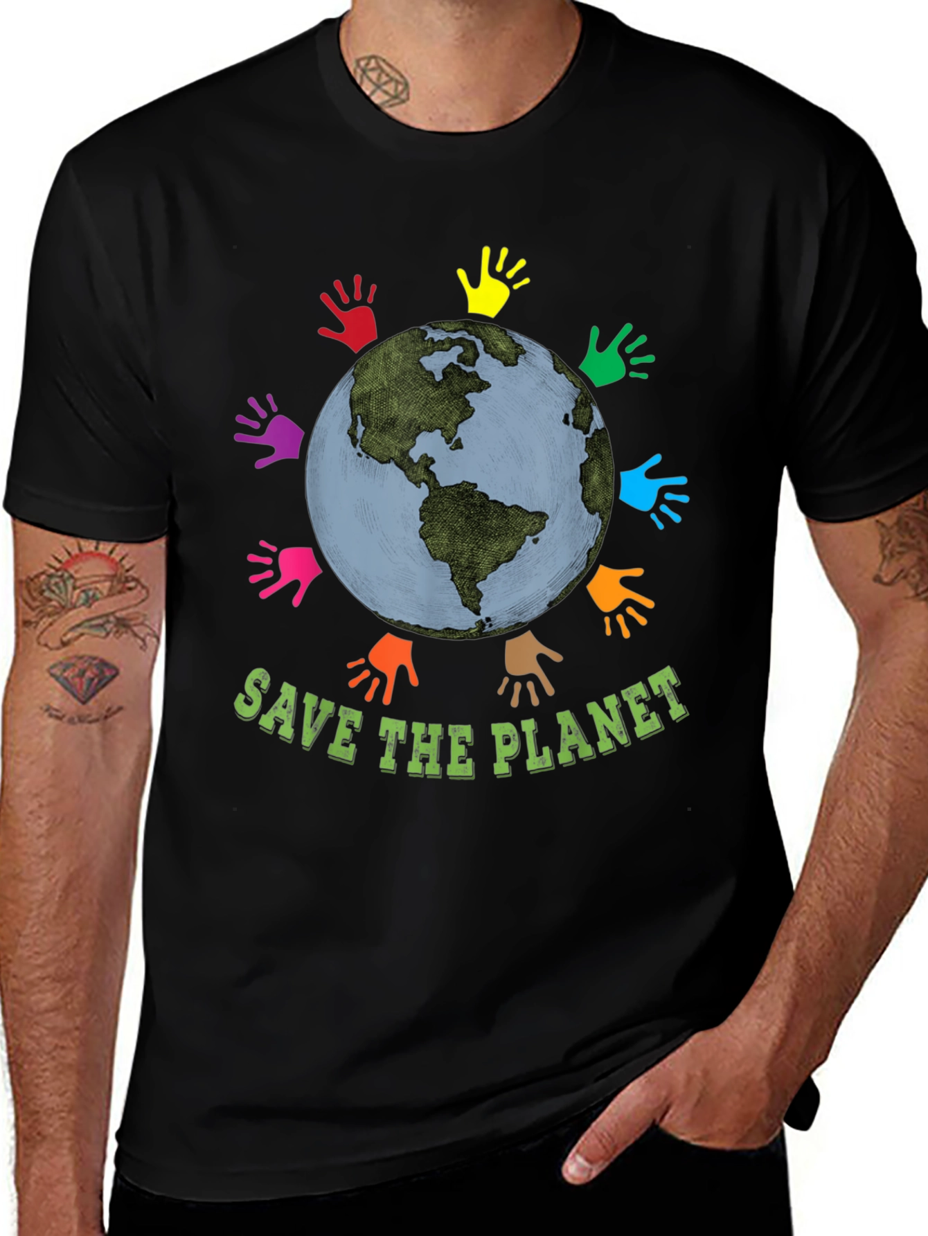 Variant 5 of Save the Planet T-Shirt - Unity Design