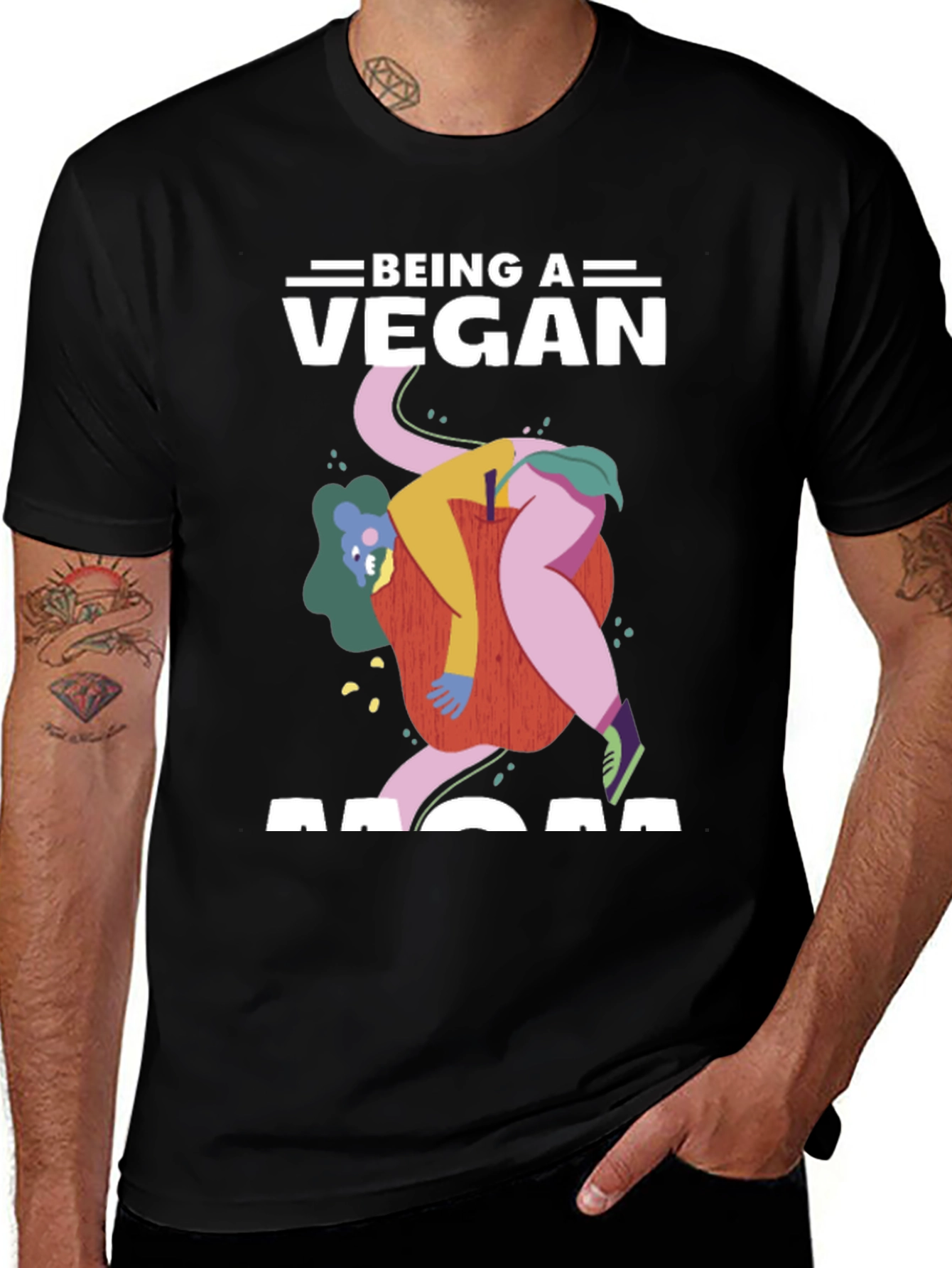 Variant 11 of Being a Vegan Mom Graphic Tee