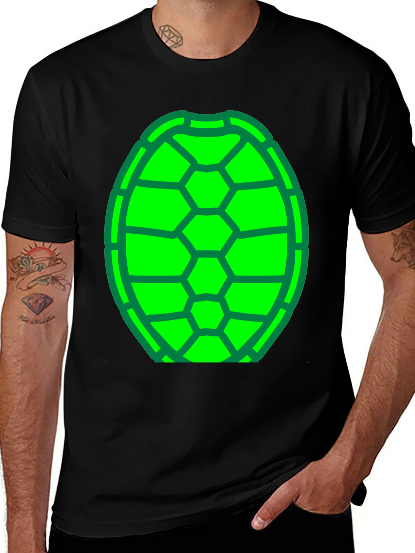 Variant 4 of Turtle Shell Graphic T-Shirt - Fun Costume Tee
