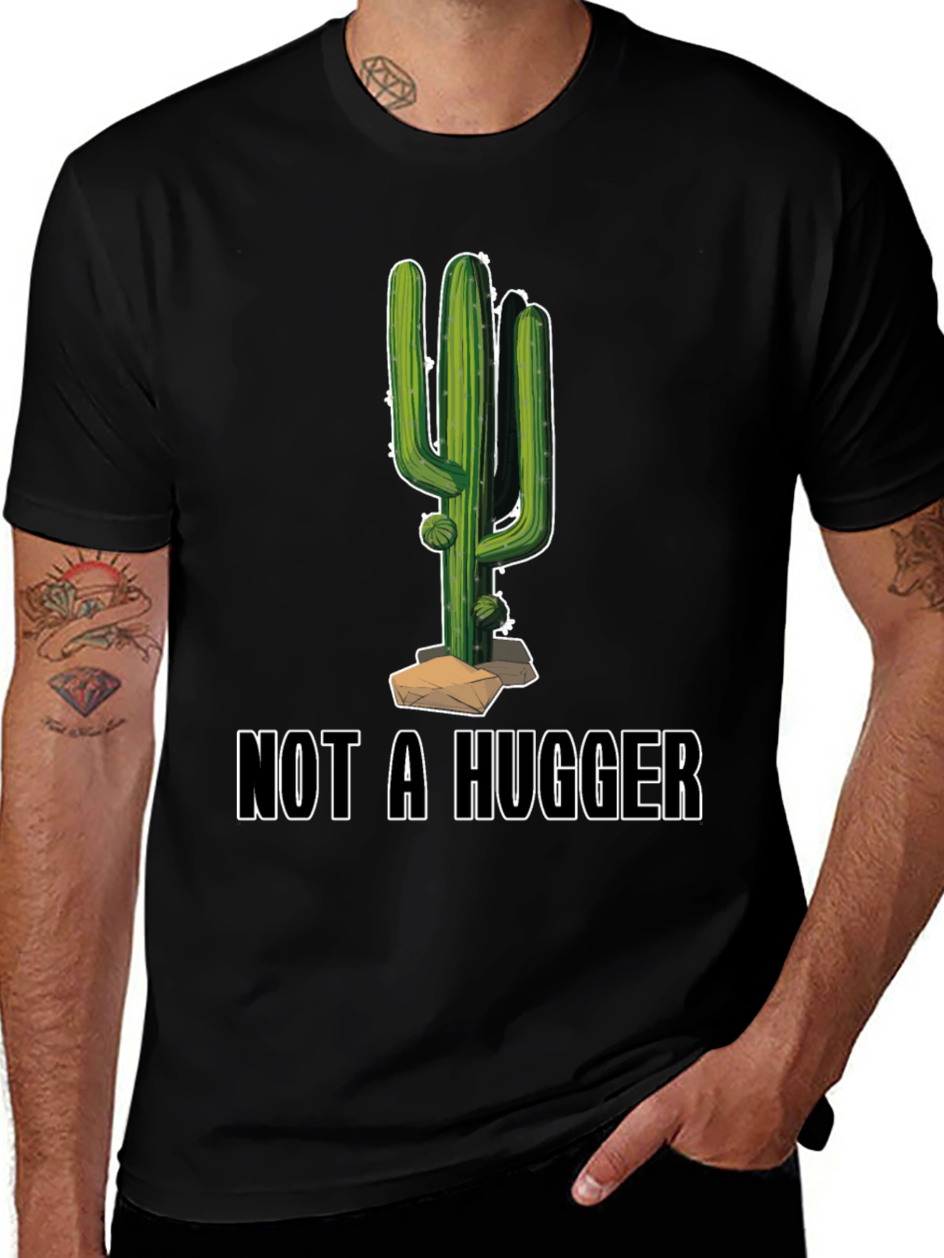 Variant 6 of Not A Hugger Graphic T-Shirt
