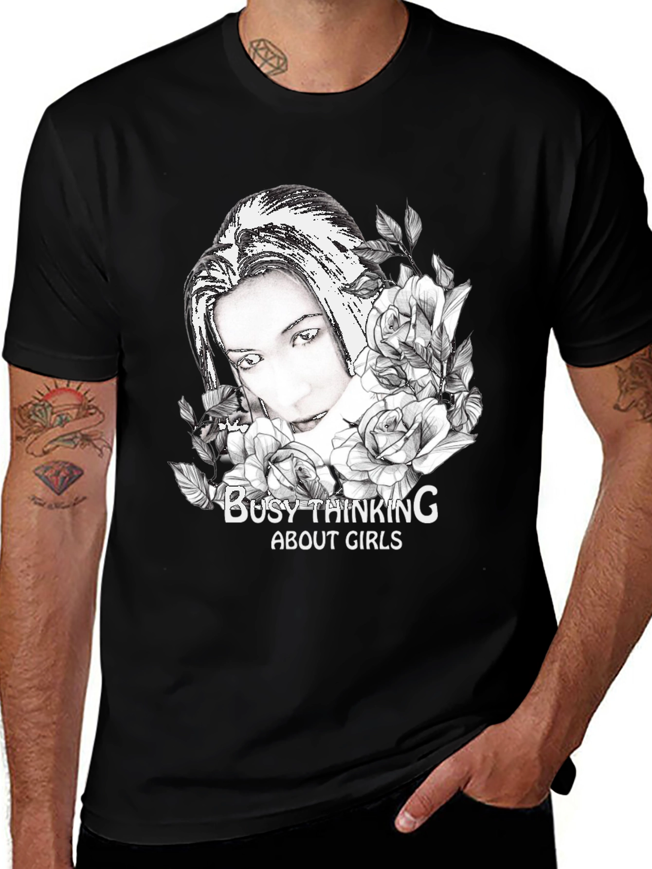 Variant 25 of Busy Thinking About Girls Graphic Tee