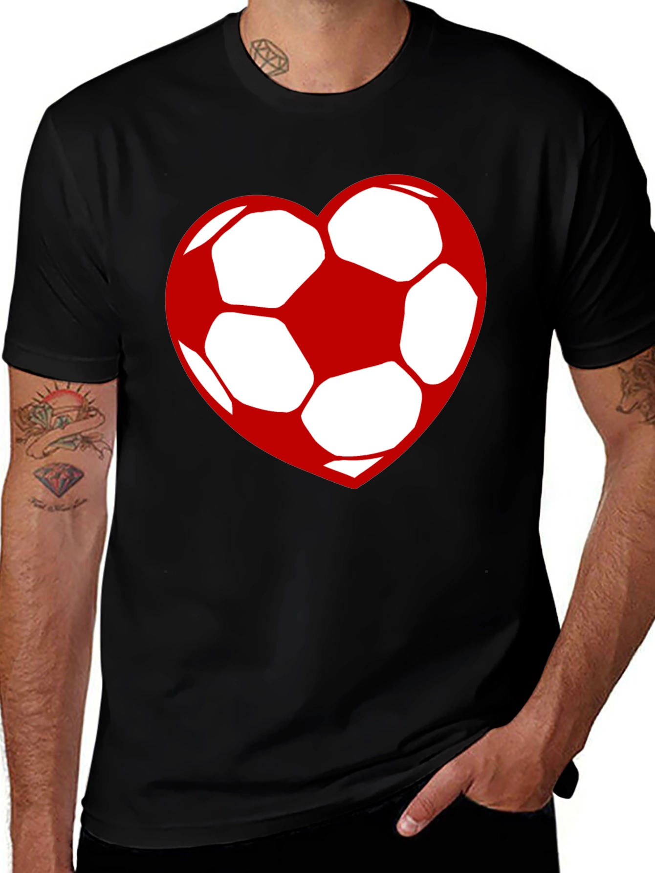 Variant 8 of Soccer Heart T-Shirt - Love the Game!