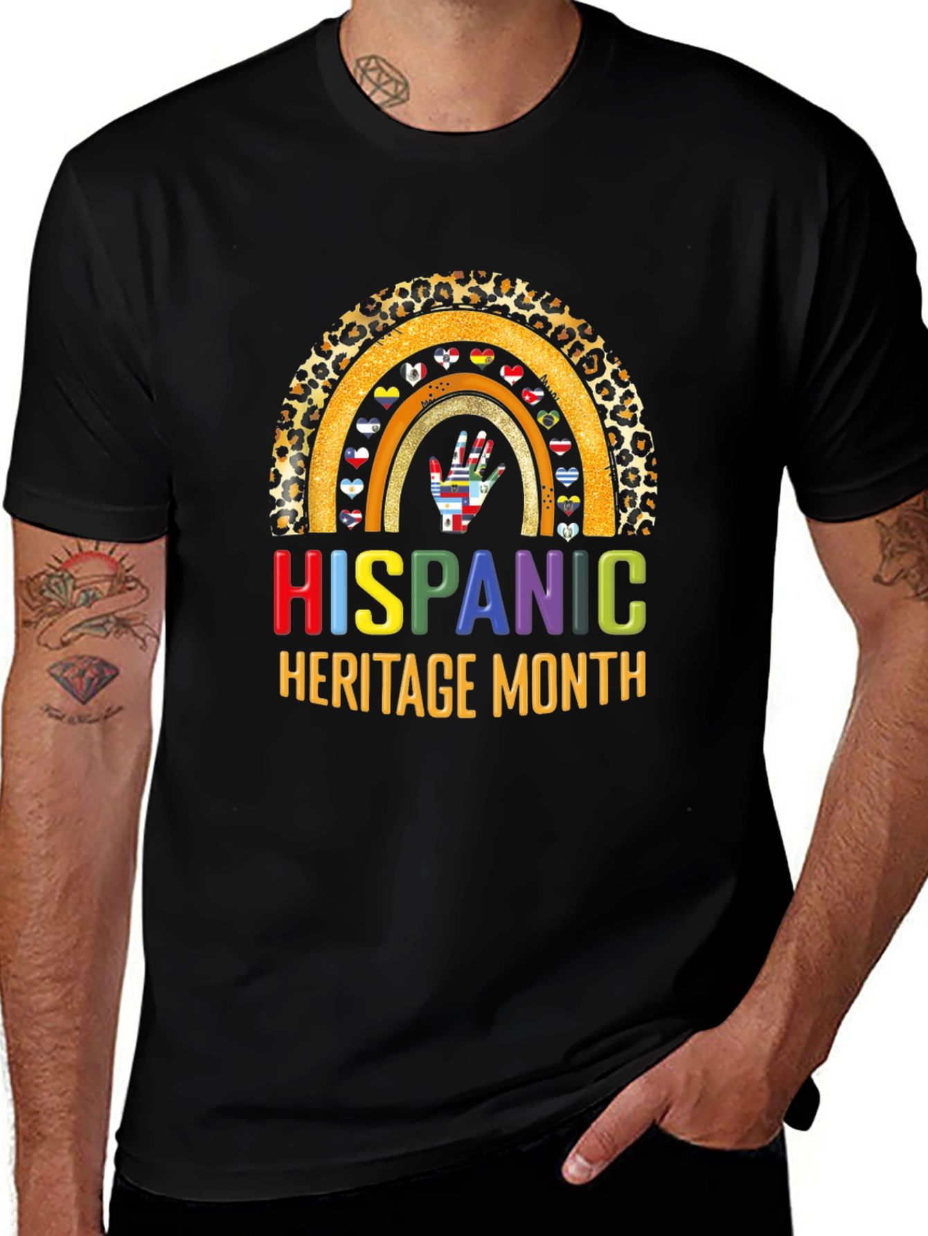 Hispanic Heritage Month Rainbow T-Shirt