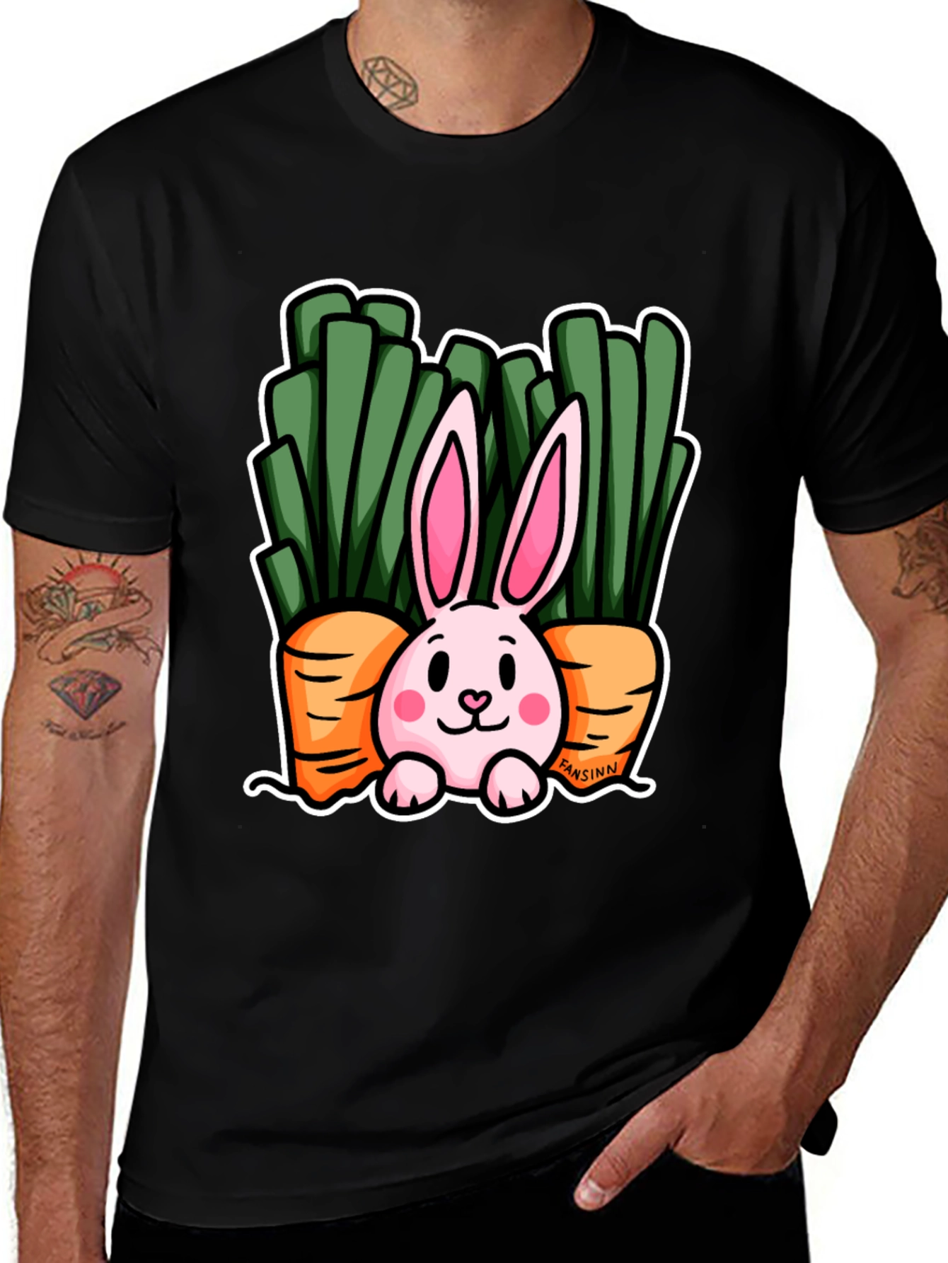 Variant 6 of Bunny & Carrot Graphic Tee