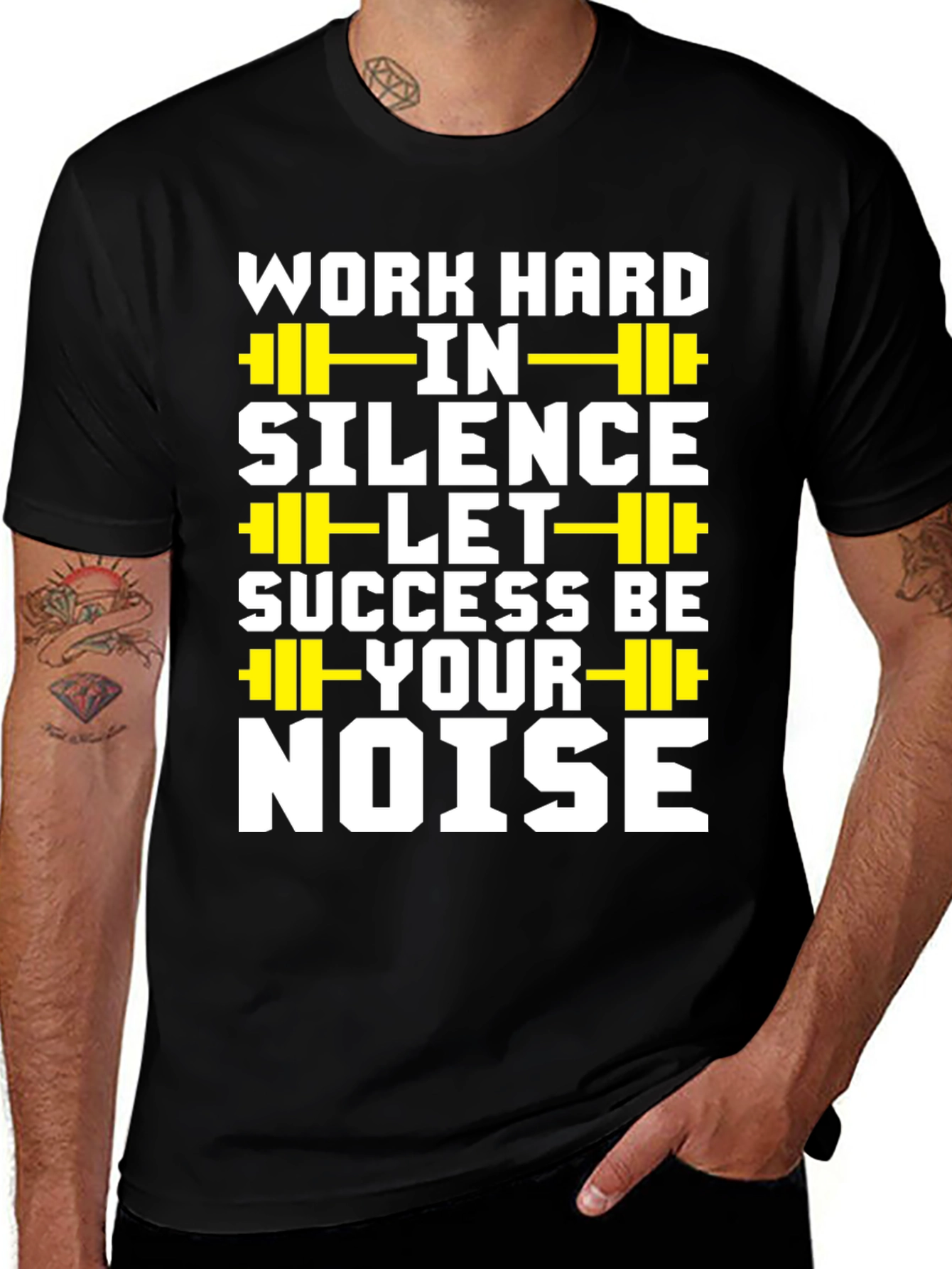 Variant 10 of Work Hard in Silence T-Shirt