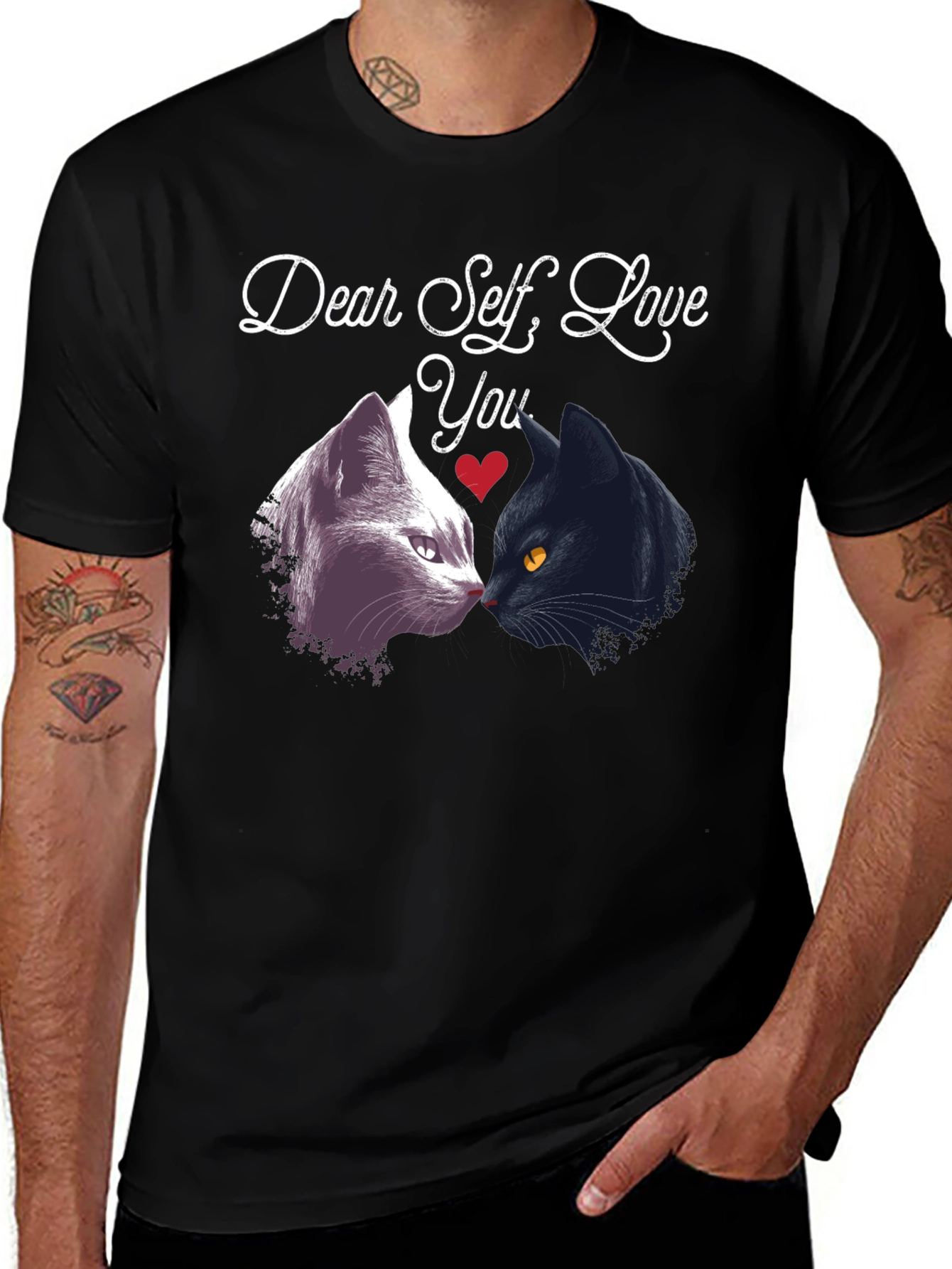 Variant 4 of Dear Self Love You Cat T-Shirt