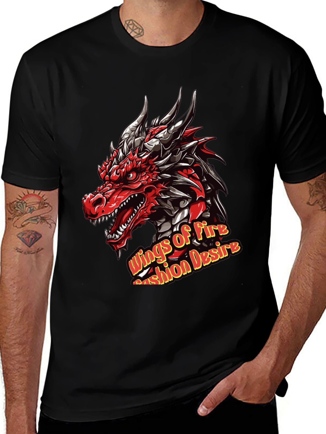 Variant 15 of Dragon Wings of Fire Graphic Print T-Shirt