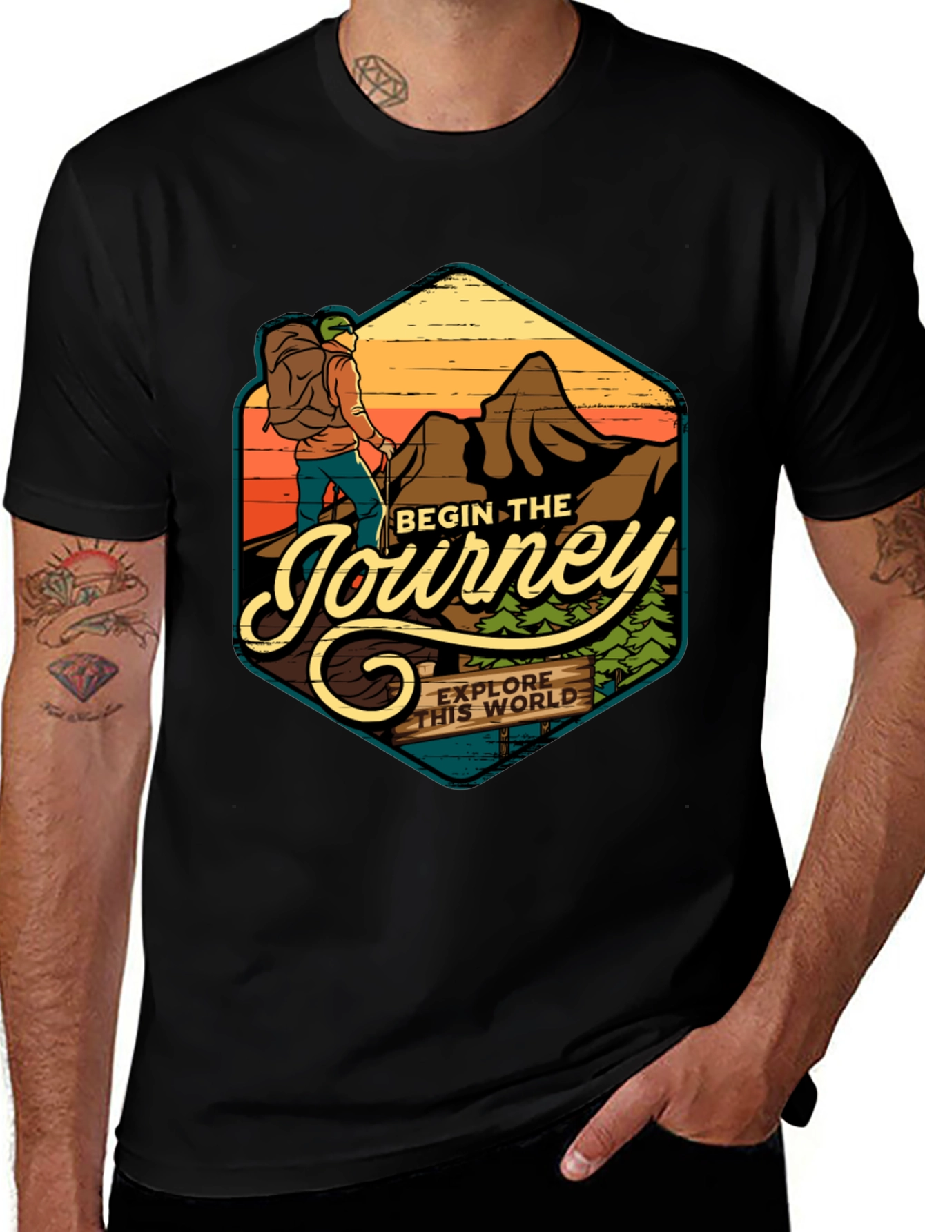 Variant 20 of Begin The Journey Graphic Tee