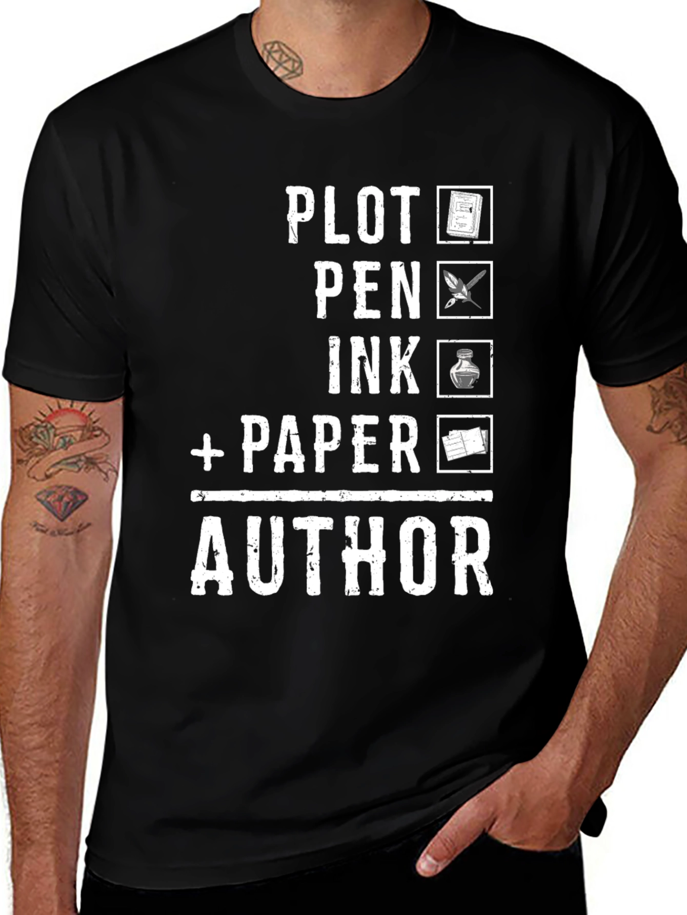 Variant 18 of Author Checklist Graphic T-Shirt