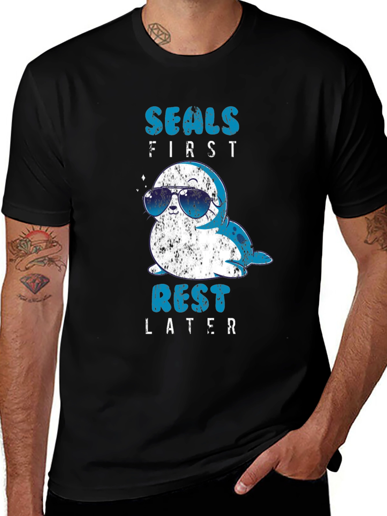 Variant 16 of Seals First Rest Later Graphic T-Shirt