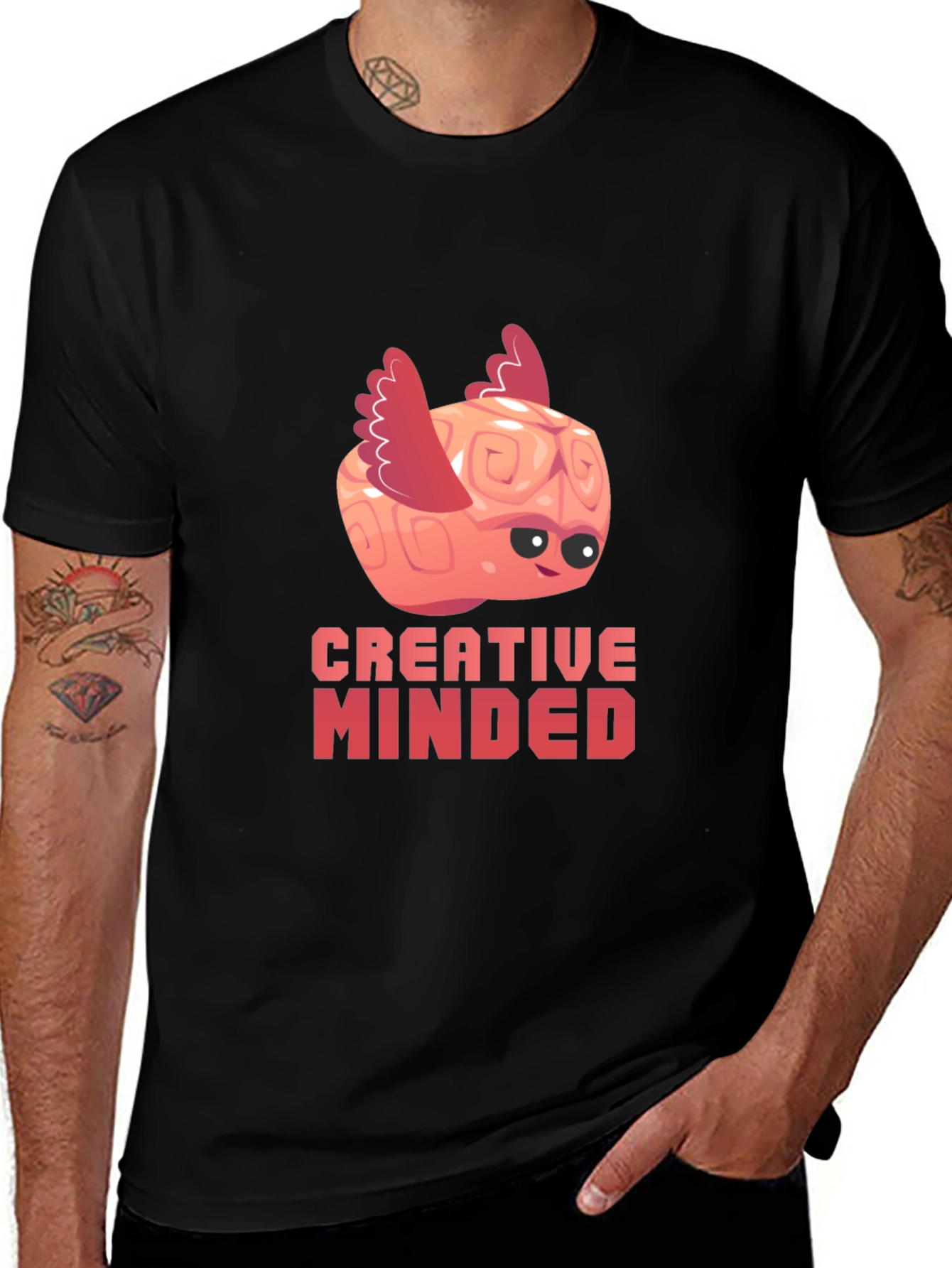 Variant 18 of Creative Minded Graphic Tee - Black