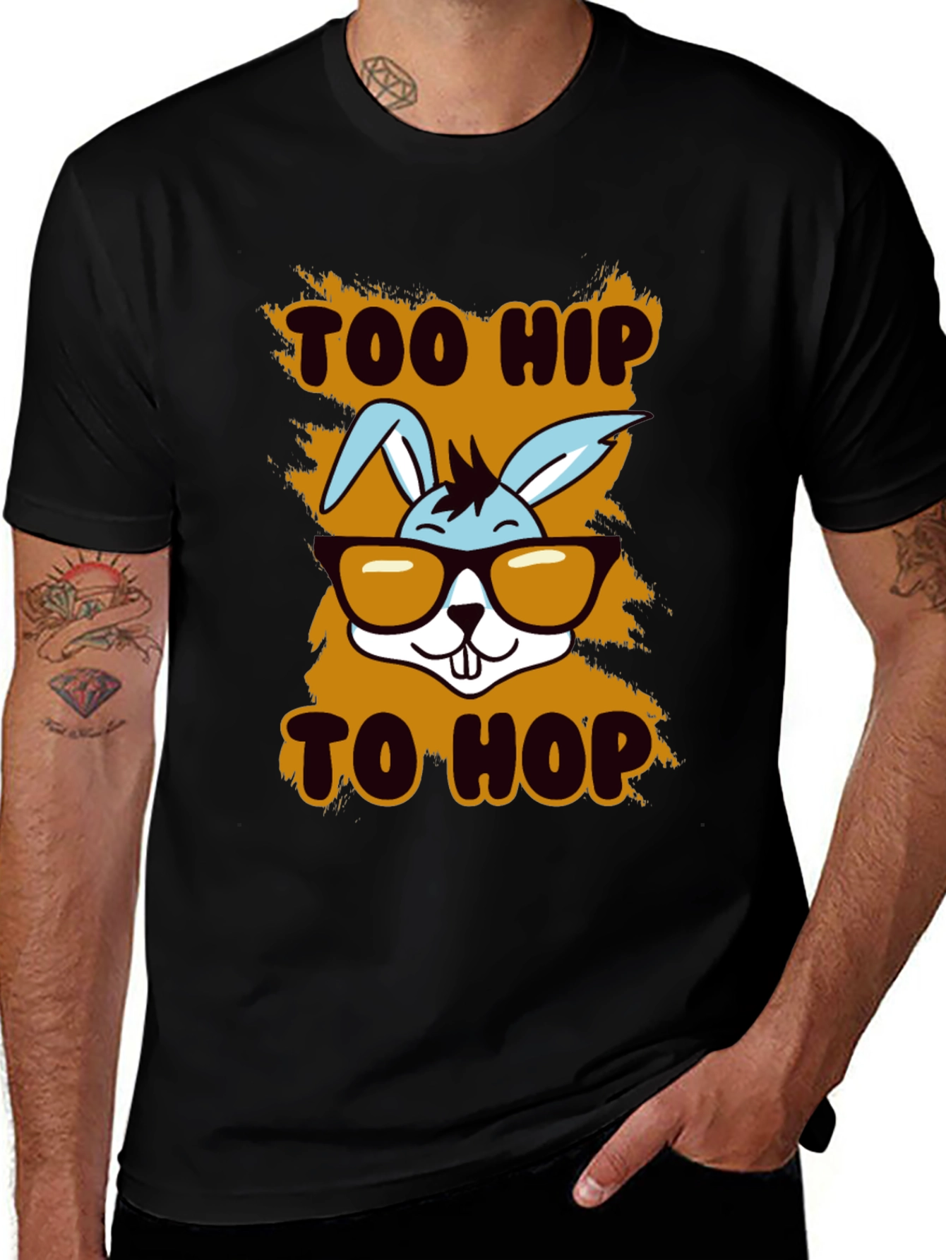Too Hip To Hop Easter T-Shirt