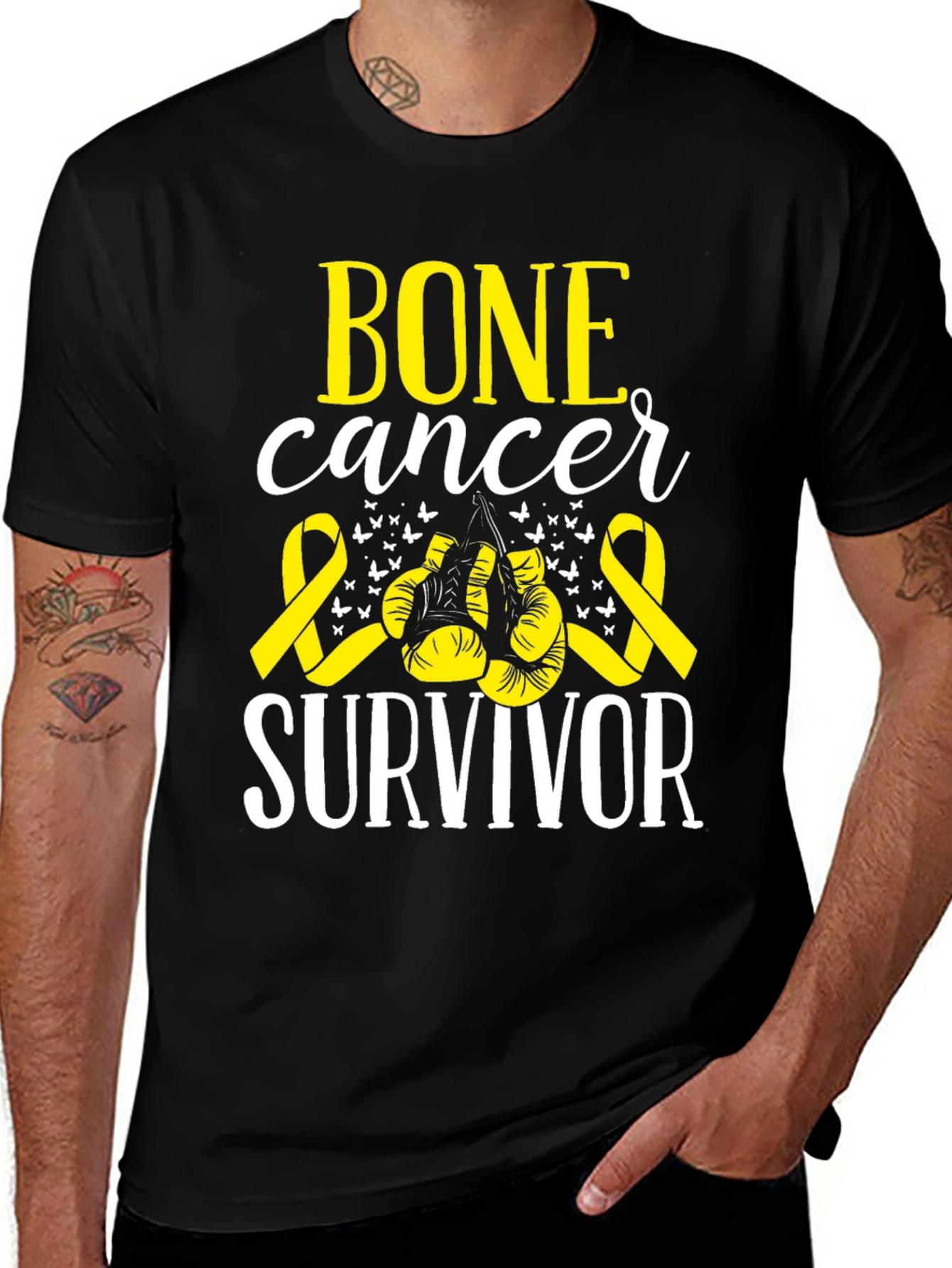 Bone Cancer Survivor Graphic T-Shirt 
