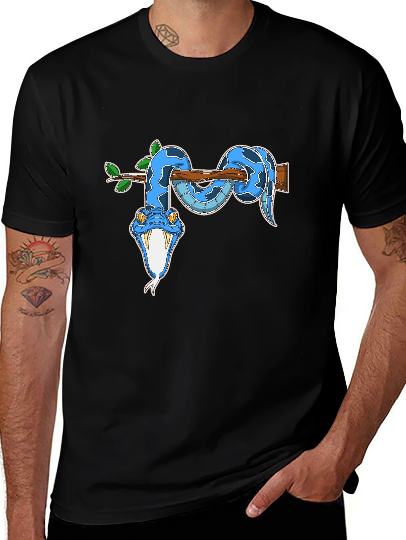 Variant 29 of Blue Snake Graphic T-Shirt
