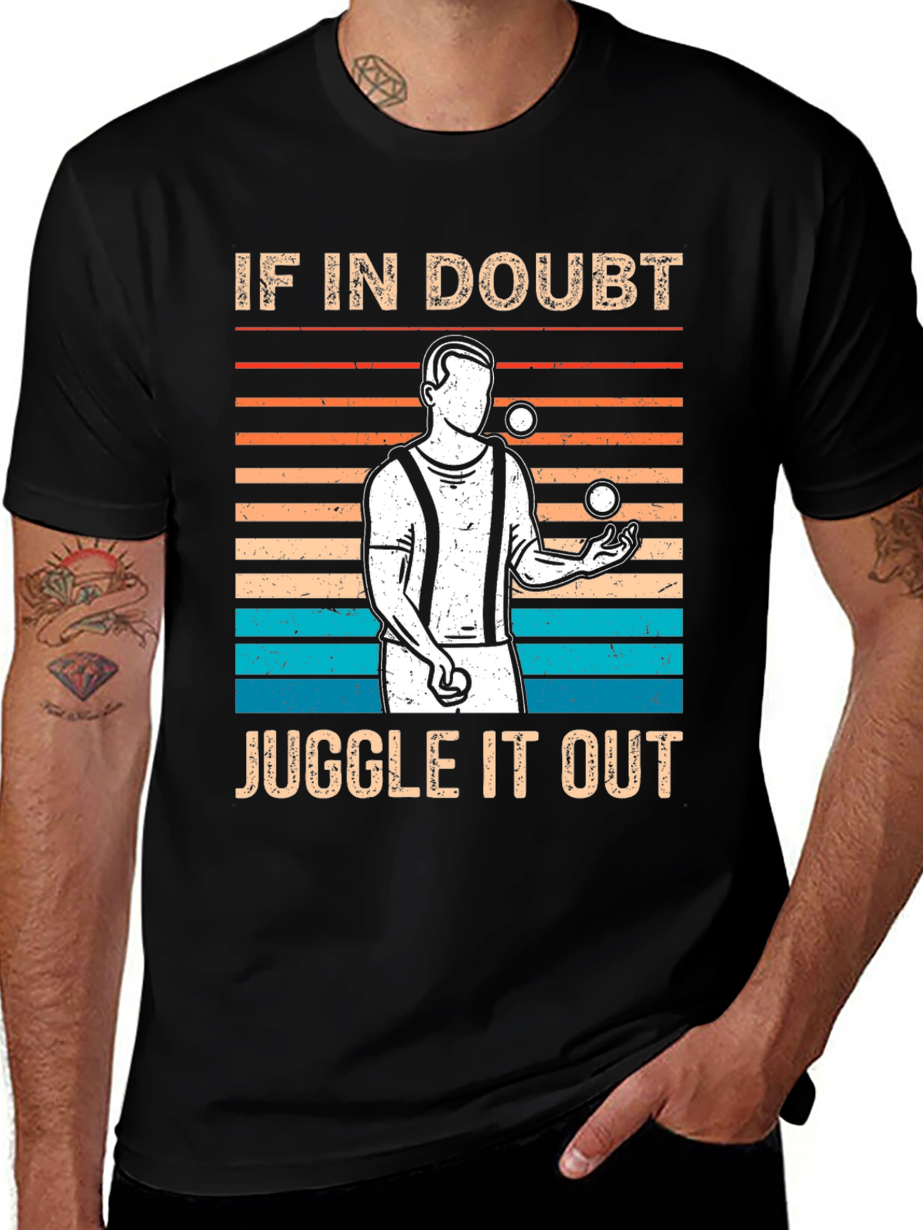 Variant 27 of If In Doubt, Juggle It Out Graphic Tee