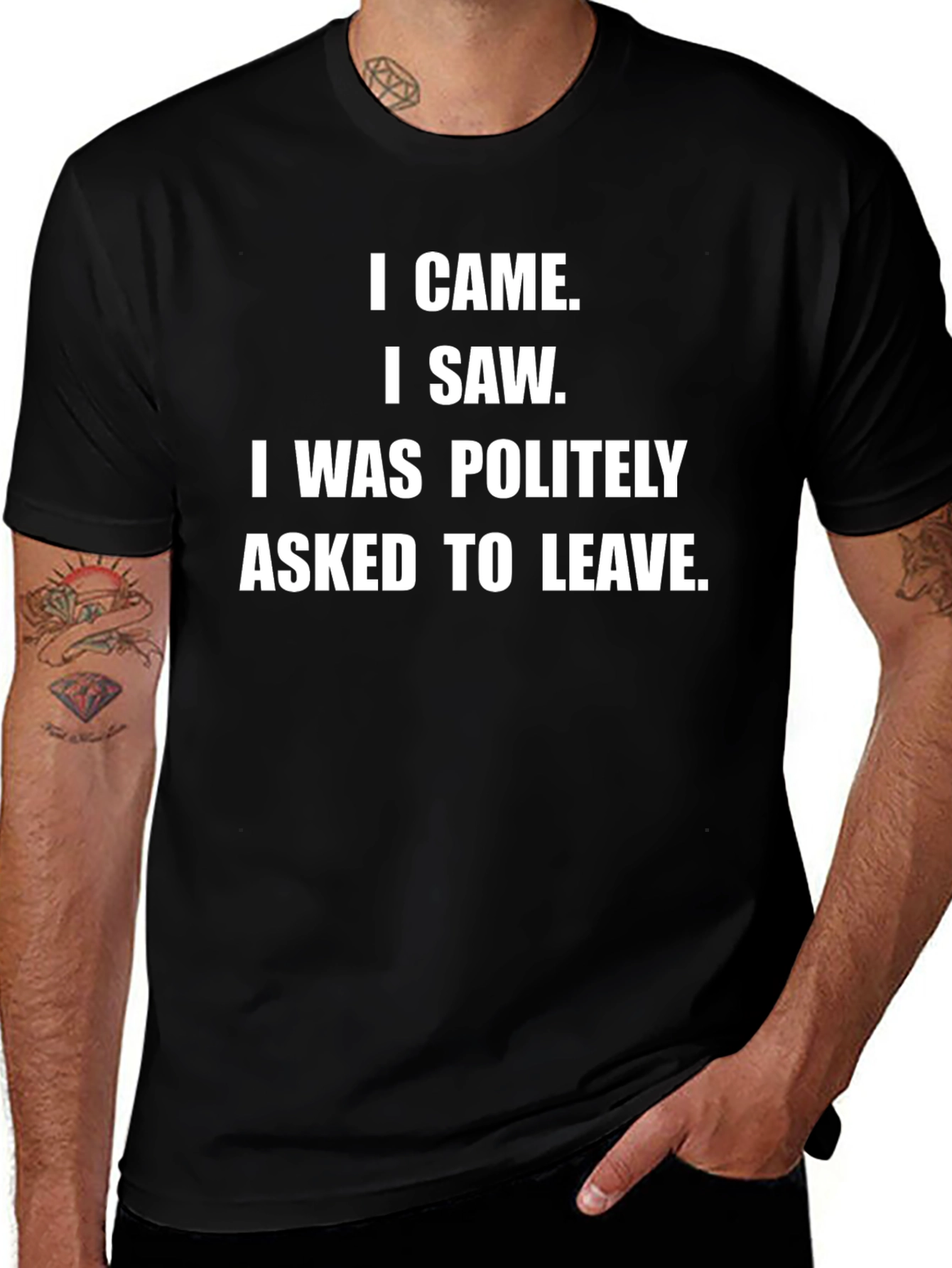 Variant 25 of I Came I Saw T-Shirt Funny Slogan Tee