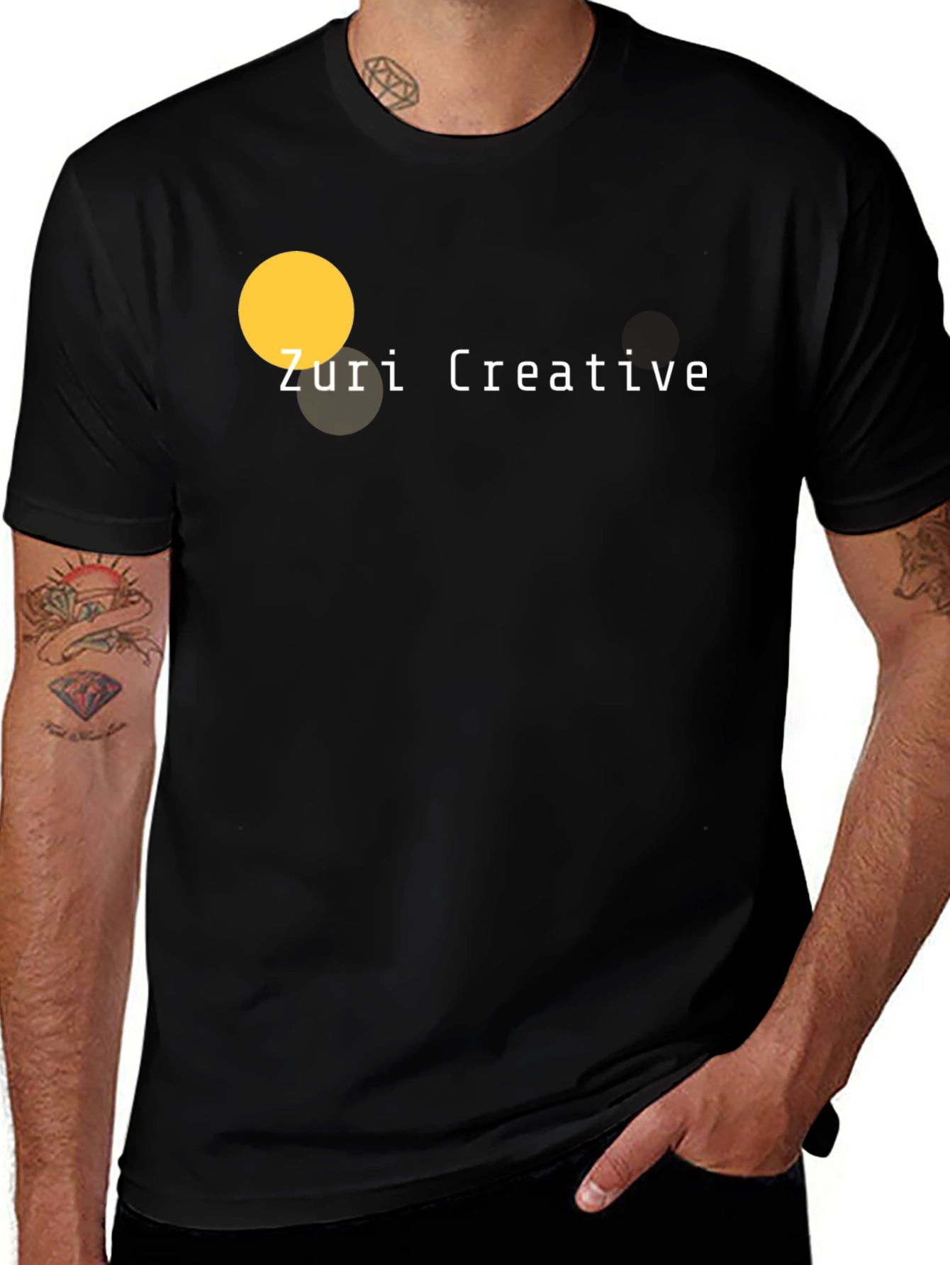 Variant 23 of Zuri Creative Black T-Shirt