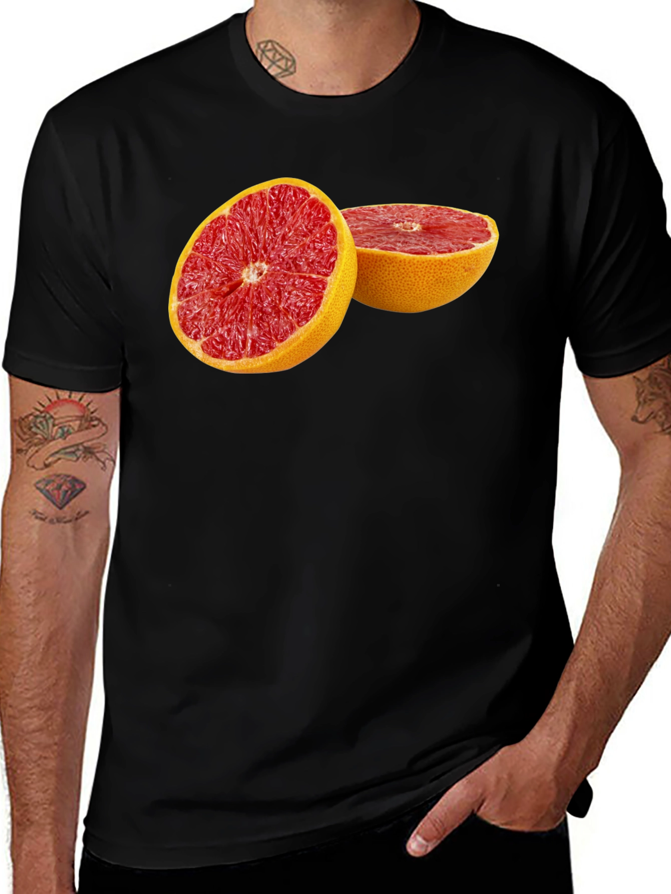 Variant 16 of Grapefruit Graphic Tee - Bold Fruit Design
