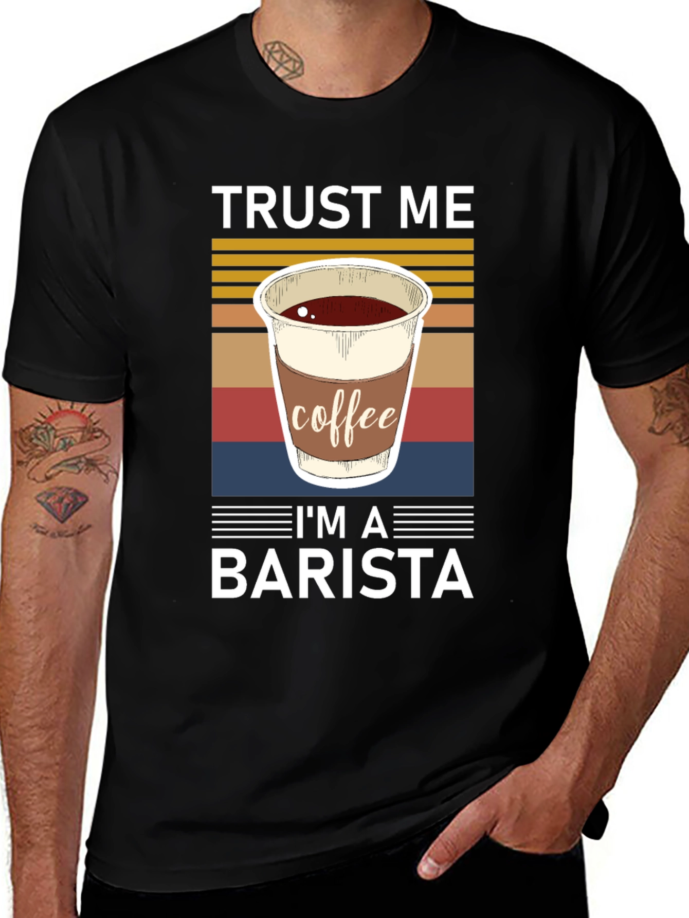Variant 2 of Trust Me I'm A Barista Graphic T-Shirt