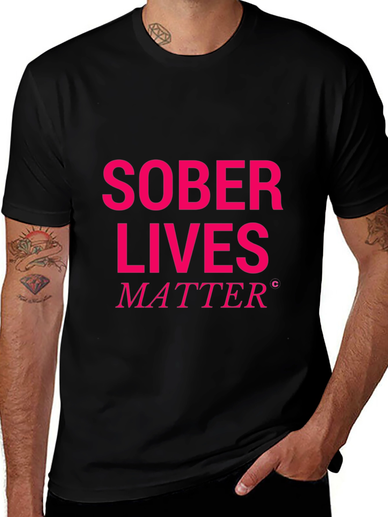 Sober Lives Matter Graphic T-Shirt