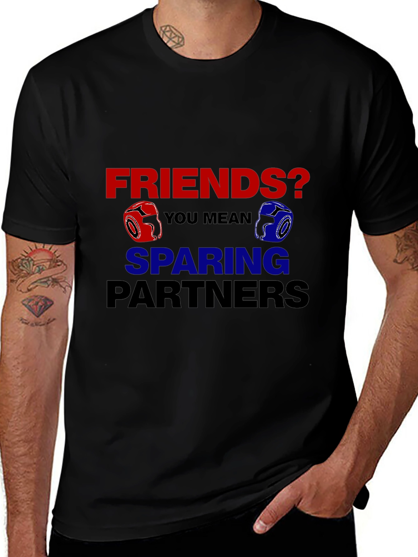 Variant 11 of Friends? Sparring Partners T-Shirt Boxing MMA