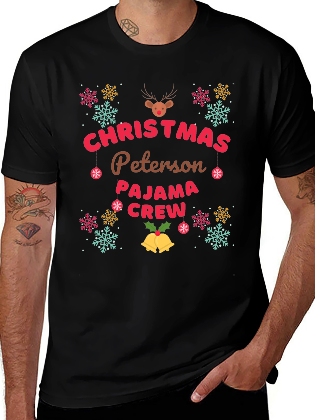 Christmas Peterson Pajama Crew Holiday T-Shirt