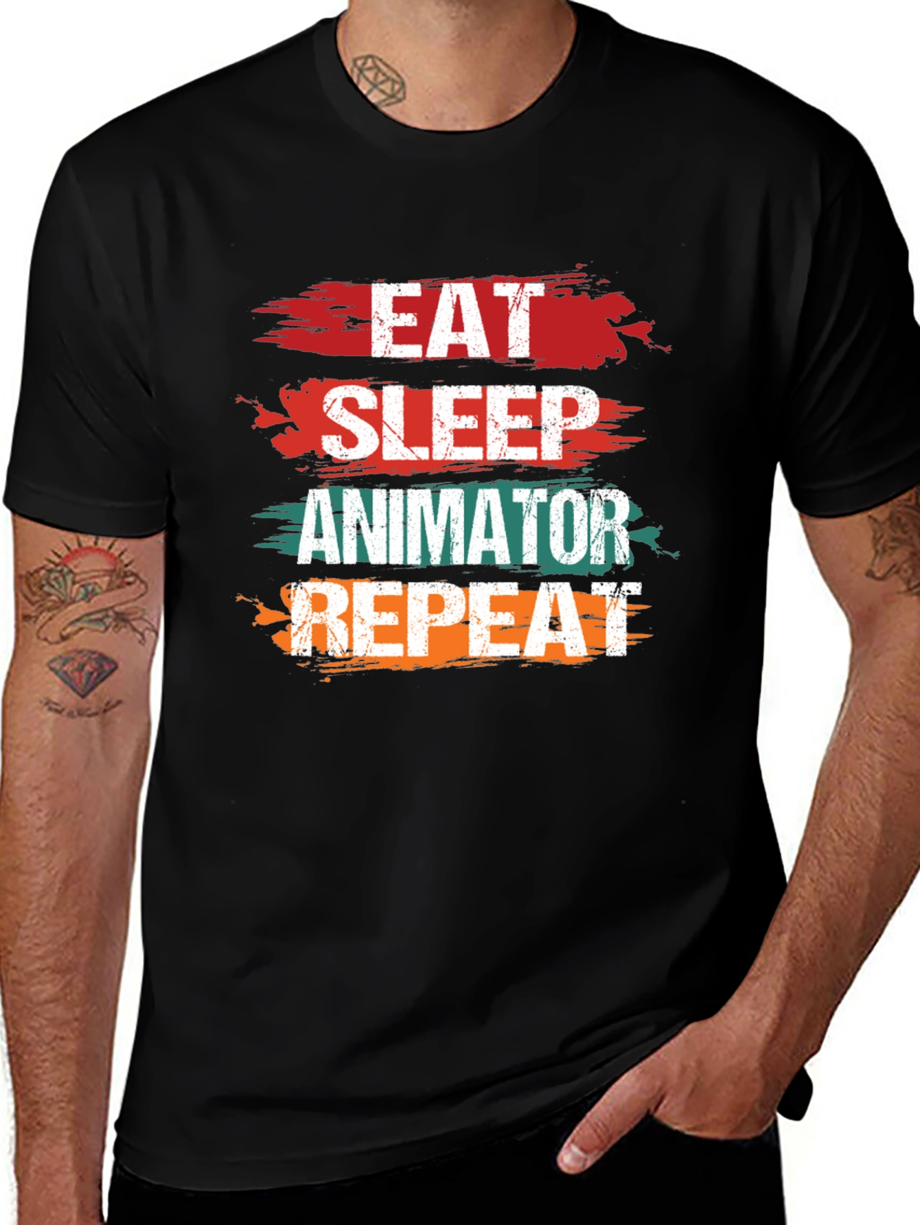 Variant 28 of Animator Life T-Shirt - Eat Sleep Animator Repeat