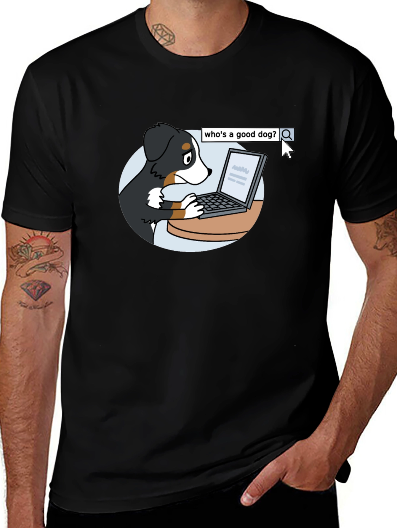 Variant 28 of Who's A Good Dog? Graphic T-Shirt