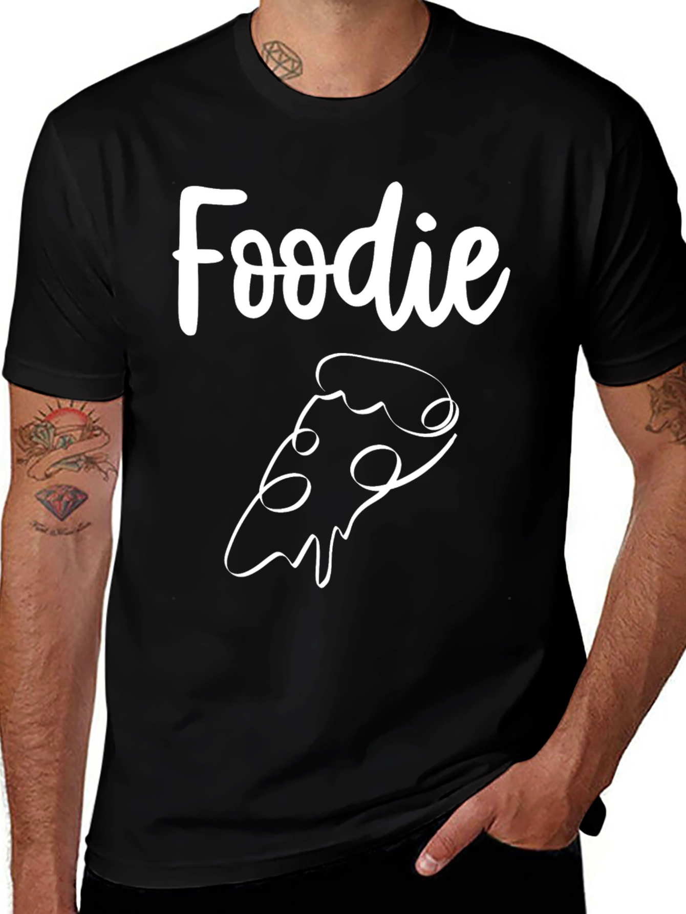 Variant 4 of Foodie Pizza Slice Graphic T-Shirt - Unisex Casual Tee