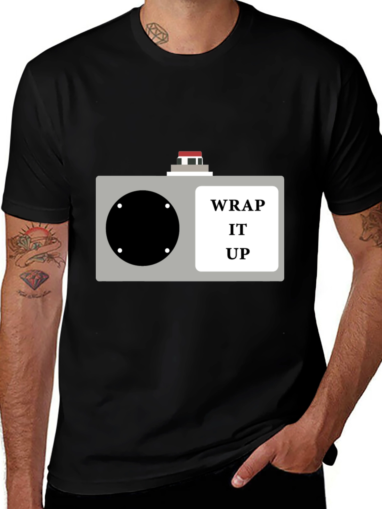 Variant 19 of Wrap It Up T-Shirt