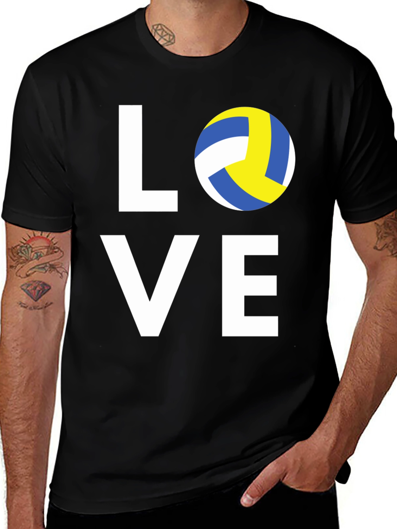 Variant 13 of Volleyball Love Graphic T-Shirt