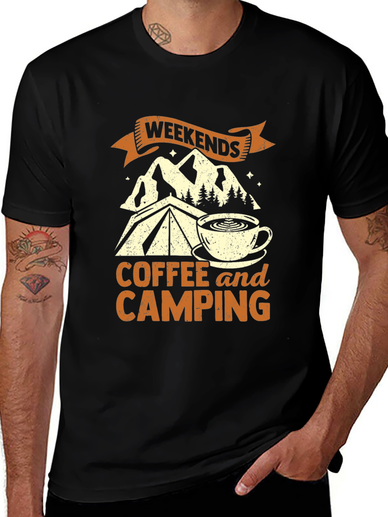 Variant 3 of Weekends Coffee and Camping T-Shirt