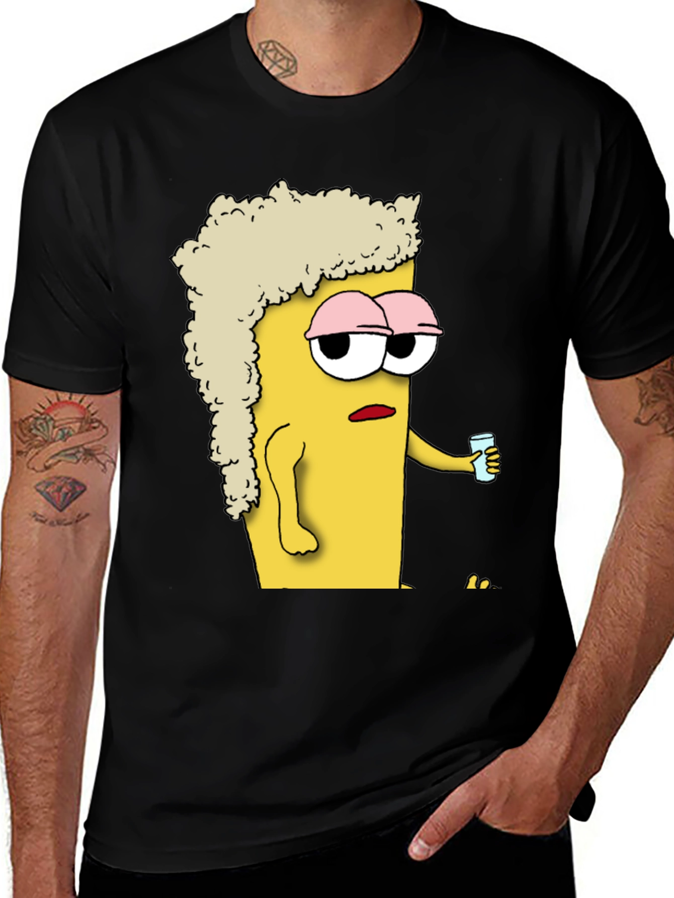 Variant 14 of Sleepy Beer Character Graphic T-Shirt