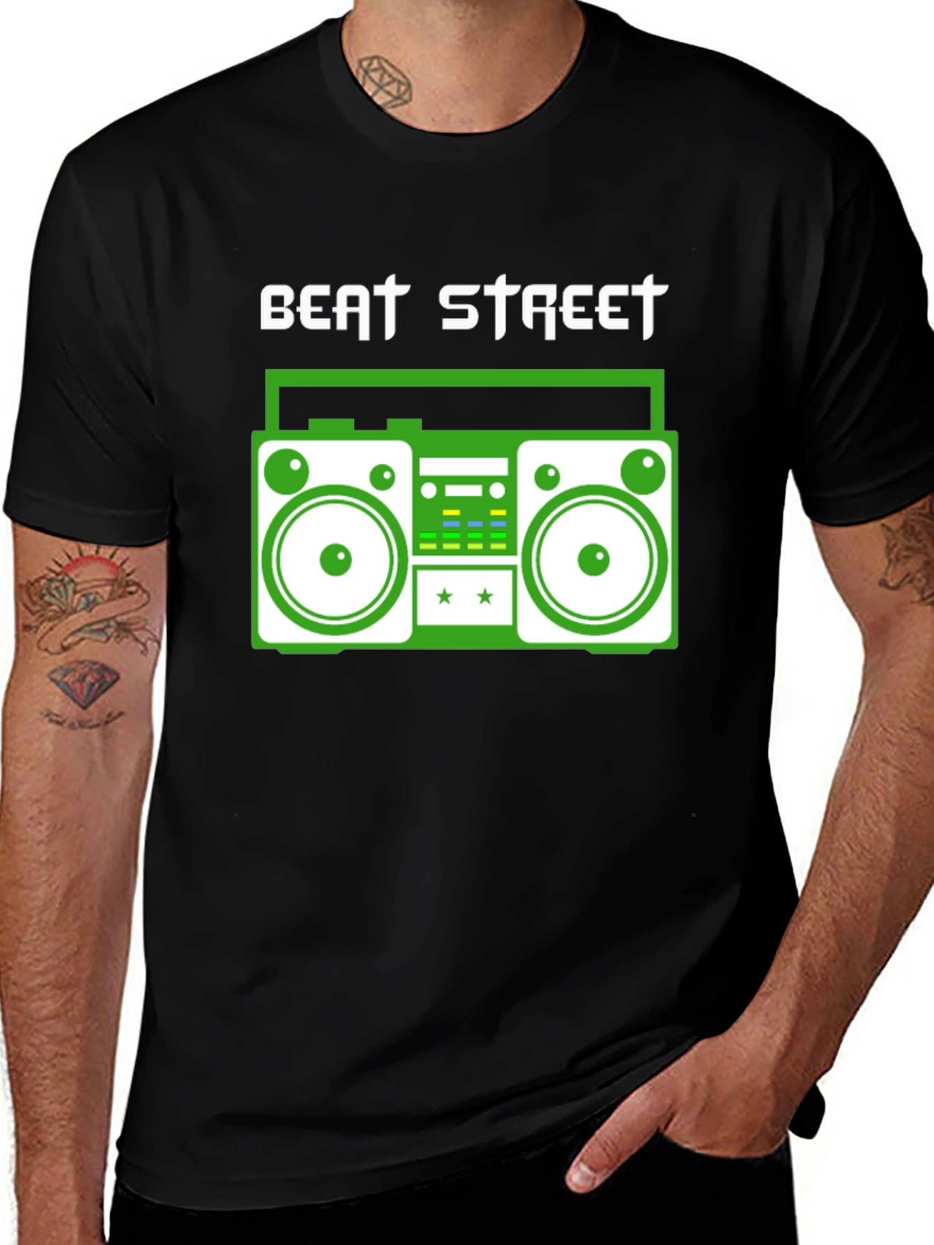 Variant 15 of Beat Street Boombox Graphic Tee - Retro Style