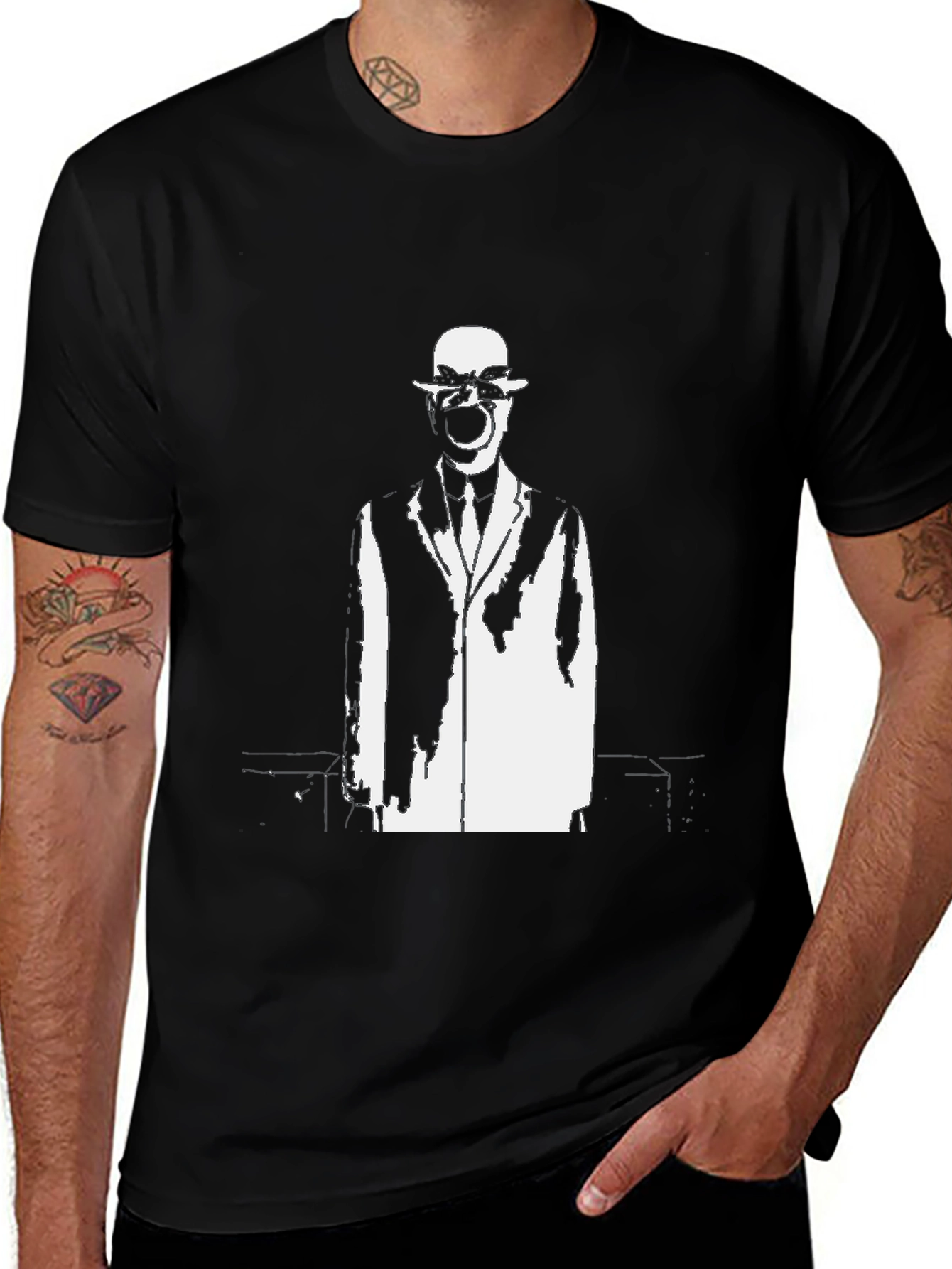 Variant 2 of Surrealist Man Black Graphic T-Shirt