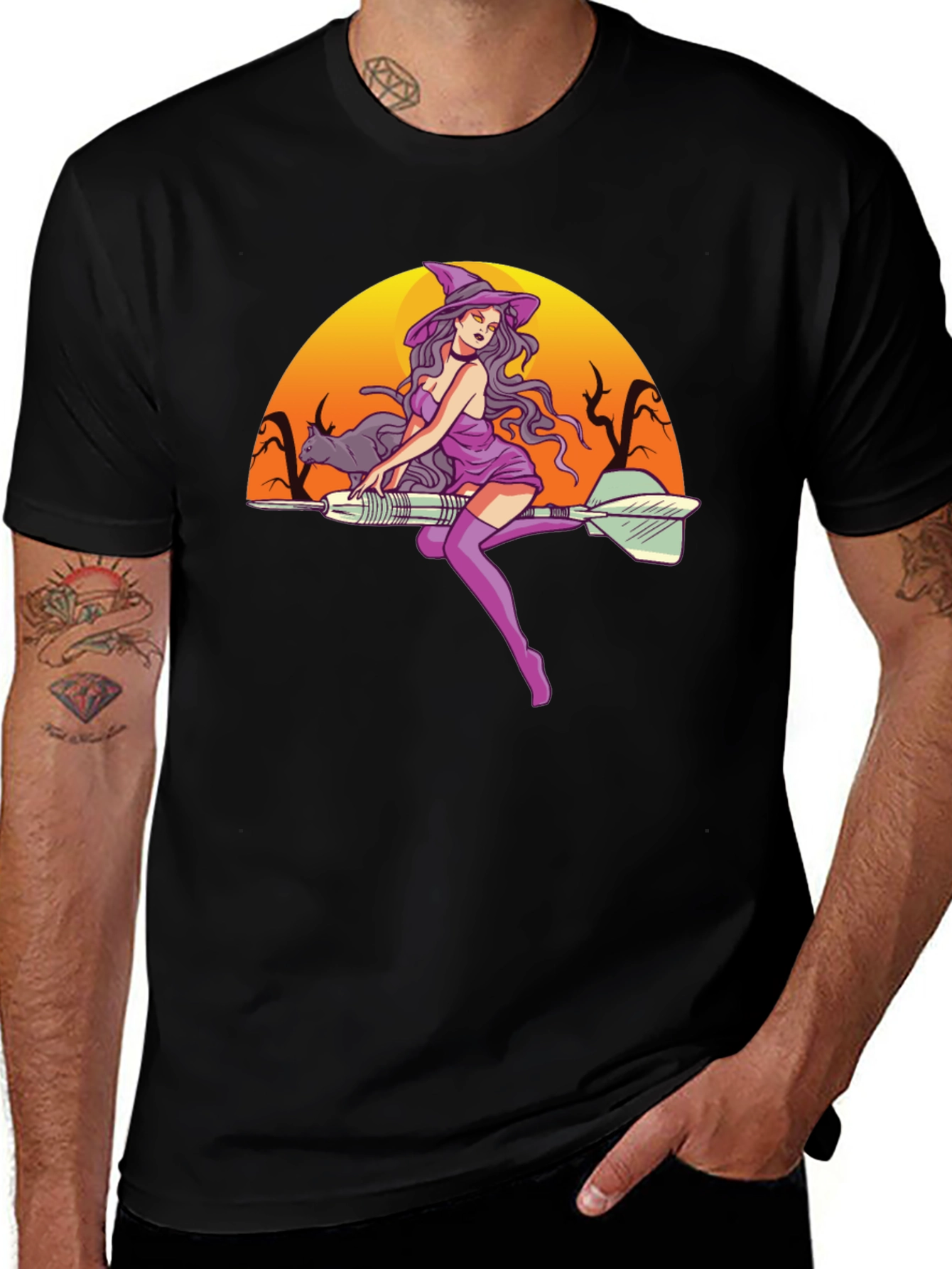 Witch Dart Halloween Tee