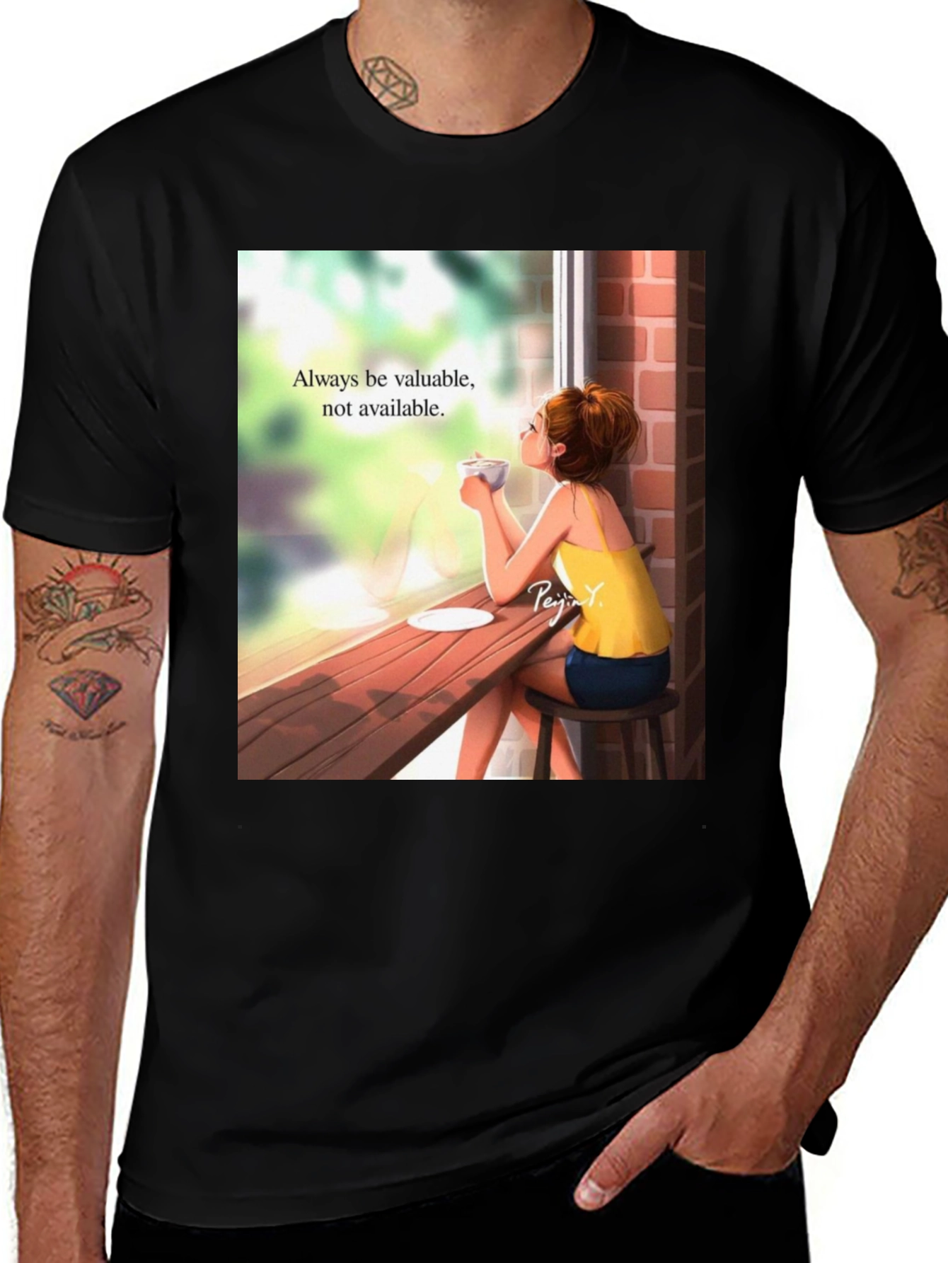 Variant 22 of Always Valuable Graphic T-Shirt