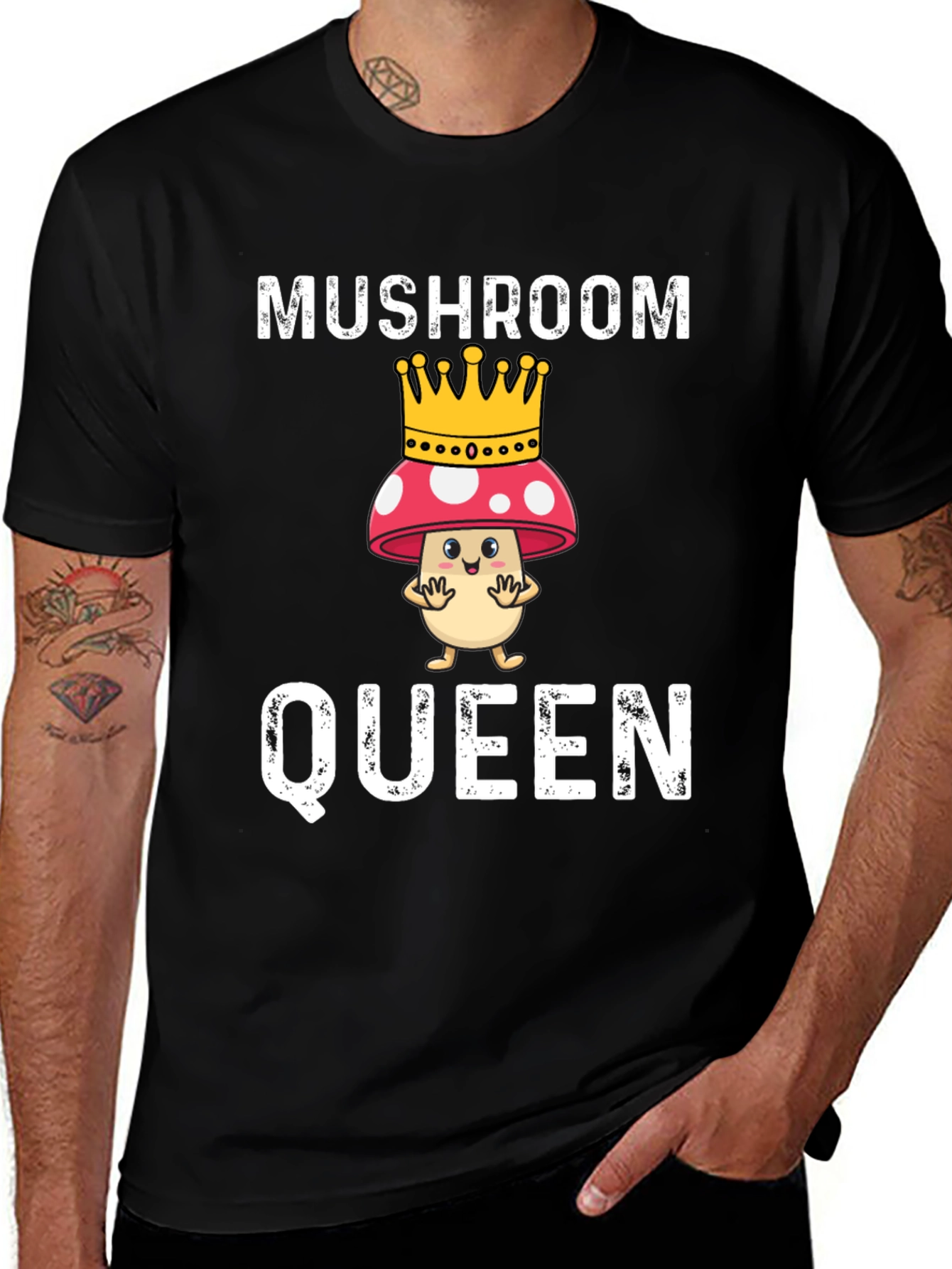 Variant 10 of Mushroom Queen Funny Graphic T-Shirt
