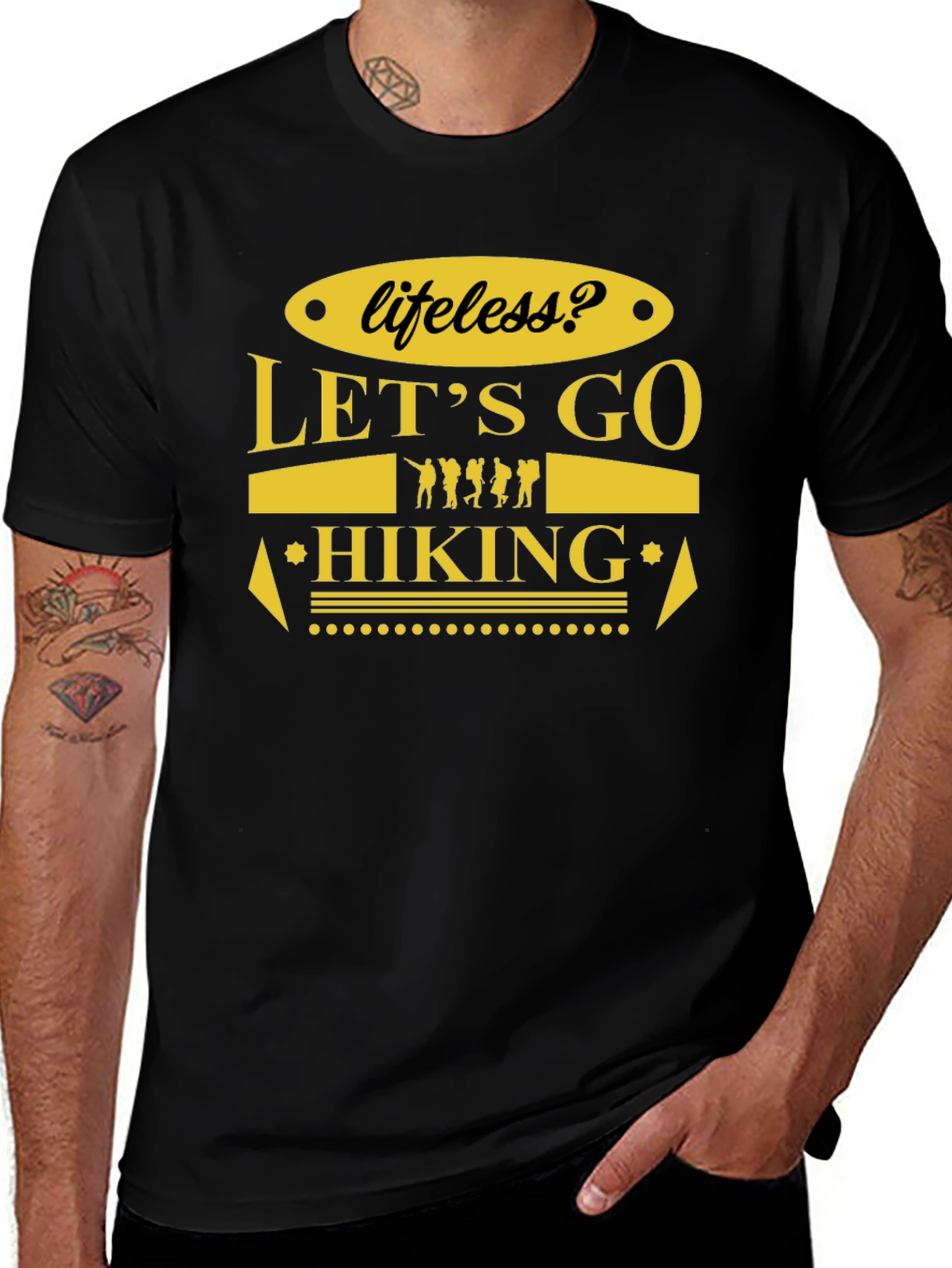 Variant 18 of Let's Go Hiking T-Shirt
