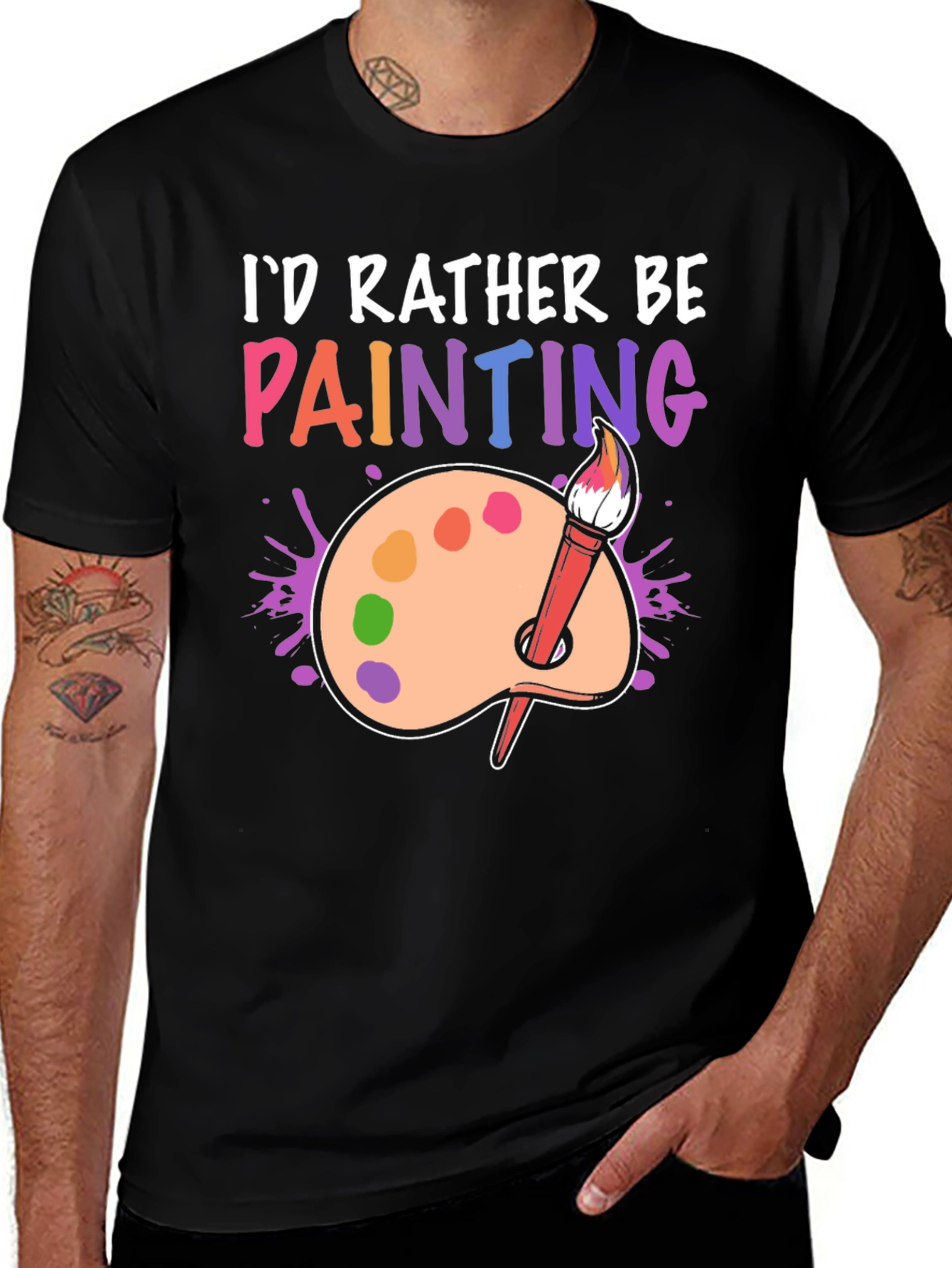 Variant 25 of I'd Rather Be Painting T-Shirt