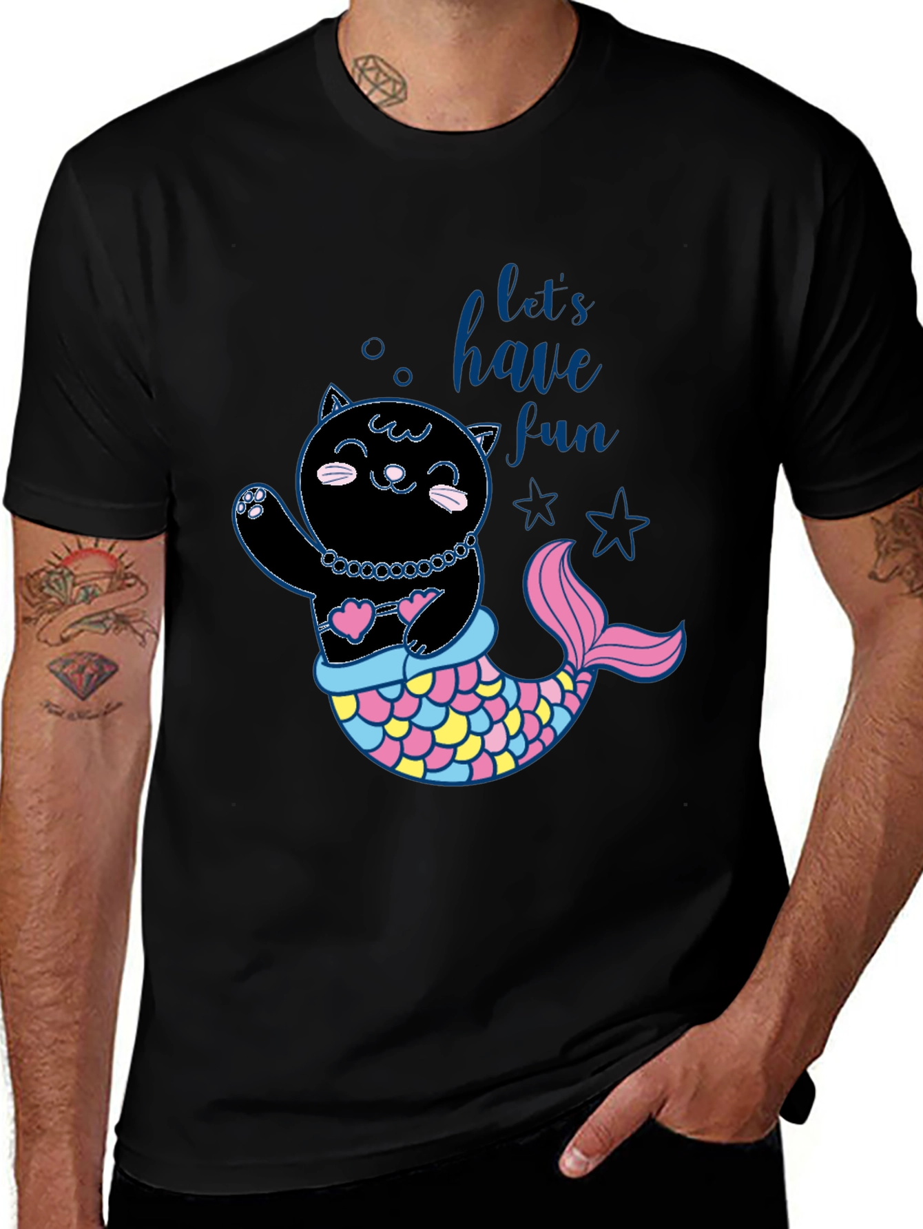 Variant 12 of Mermaid Cat T-Shirt - Let's Have Fun!