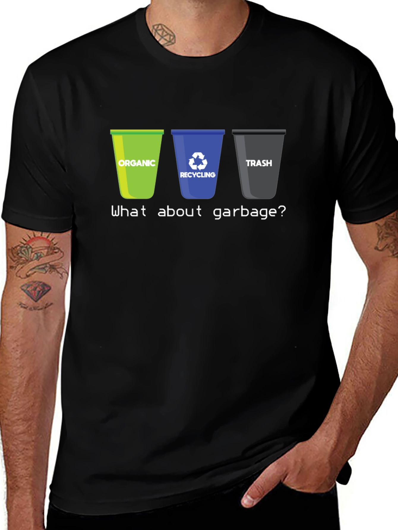Variant 3 of Funny Recycle Graphic T-Shirt