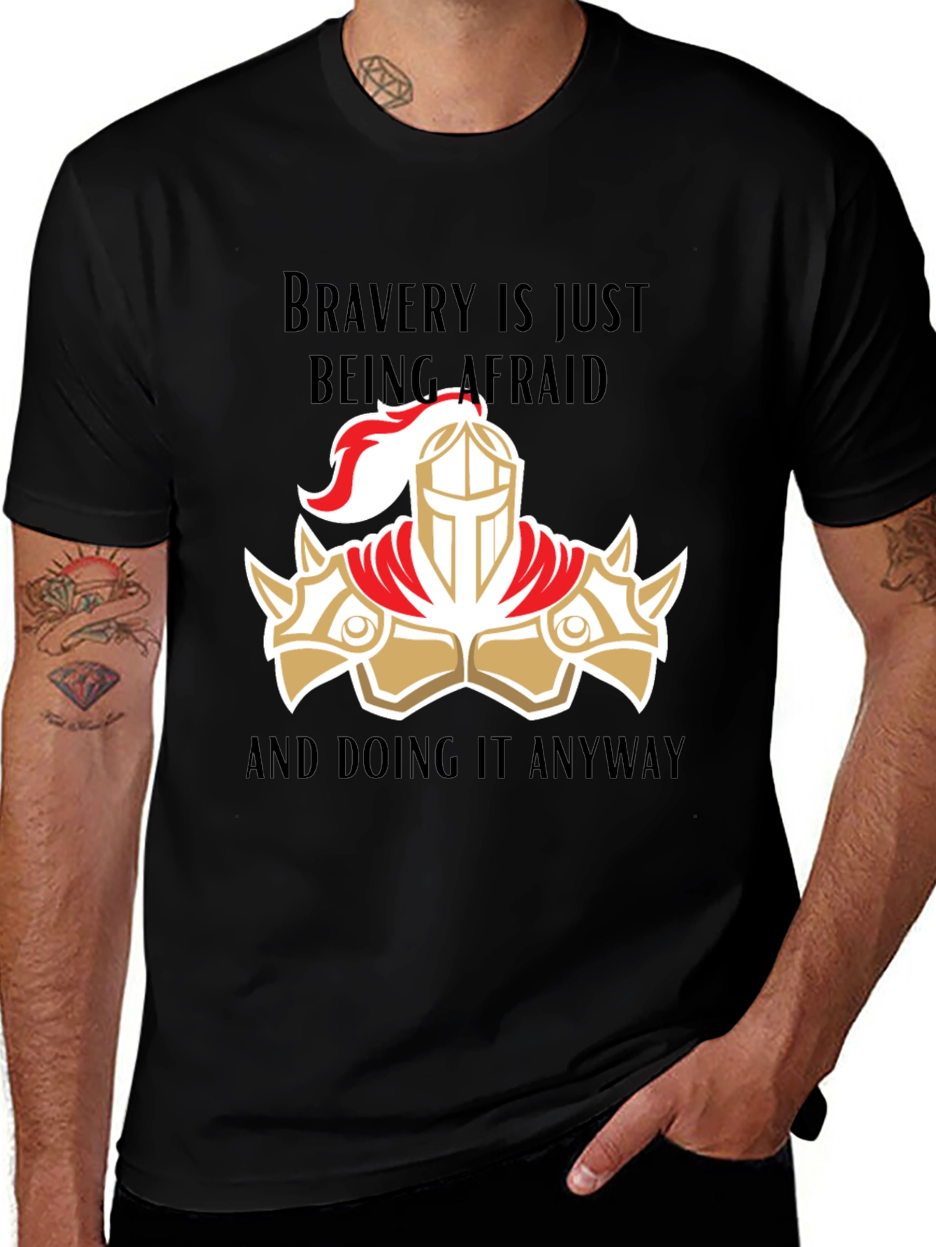 Variant 7 of Bravery Knight Graphic T-Shirt - Classic Fit