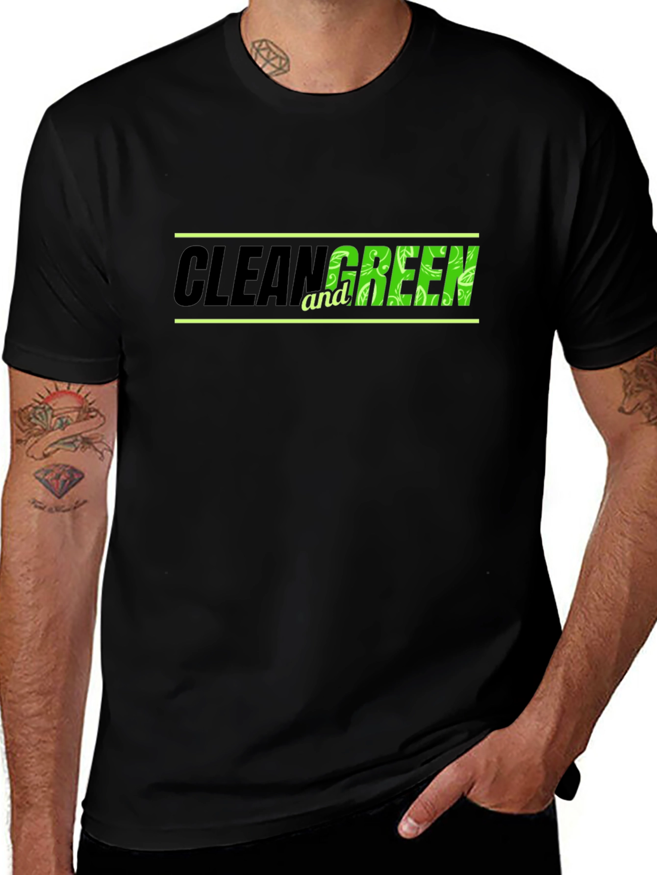 Variant 17 of Clean and Green Graphic Tee - Eco-Friendly Style