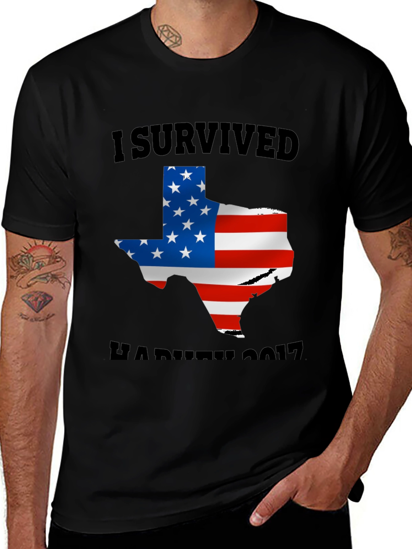 I Survived Harvey 2017 T-Shirt - Texas Strong