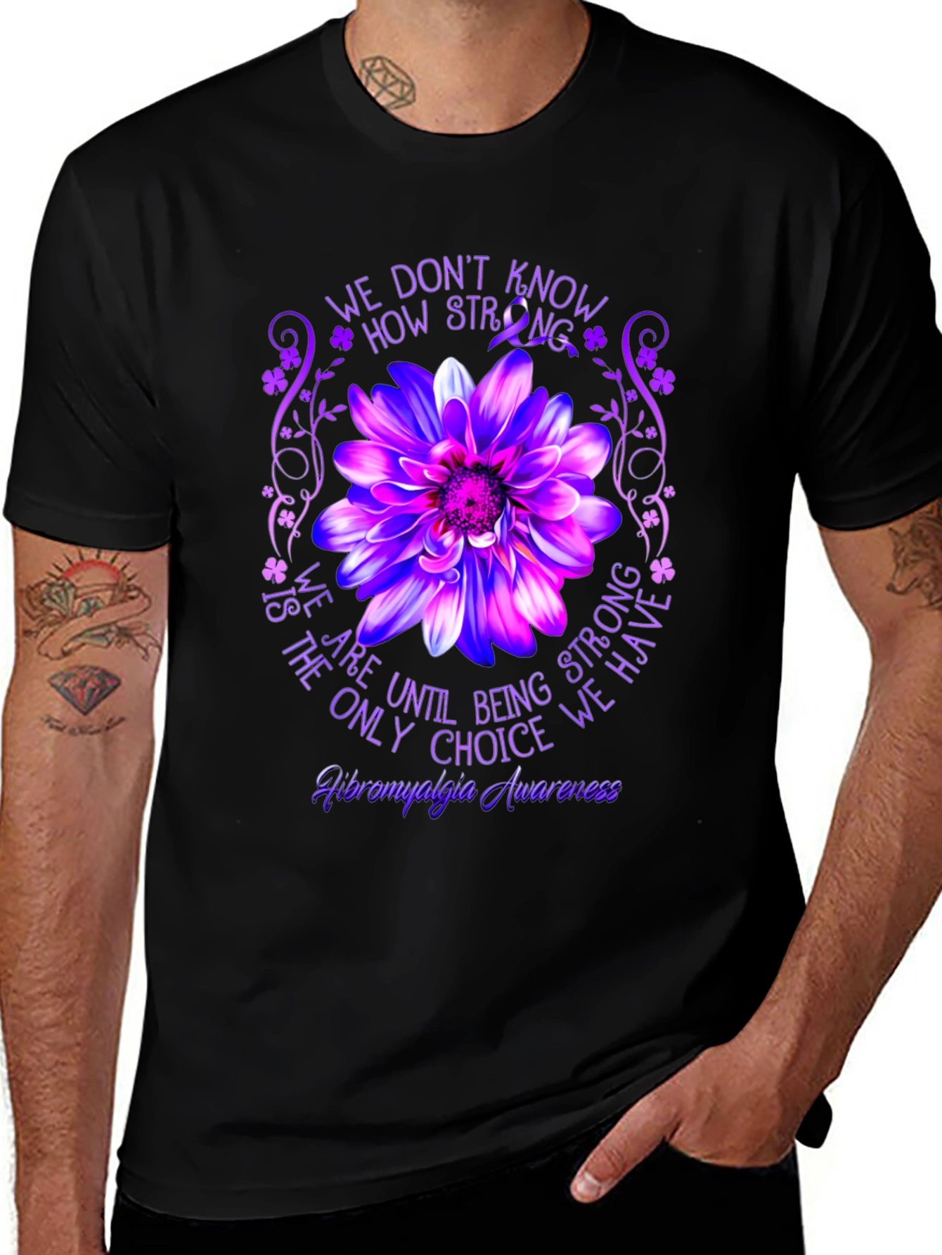 Fibromyalgia Awareness Graphic T-Shirt